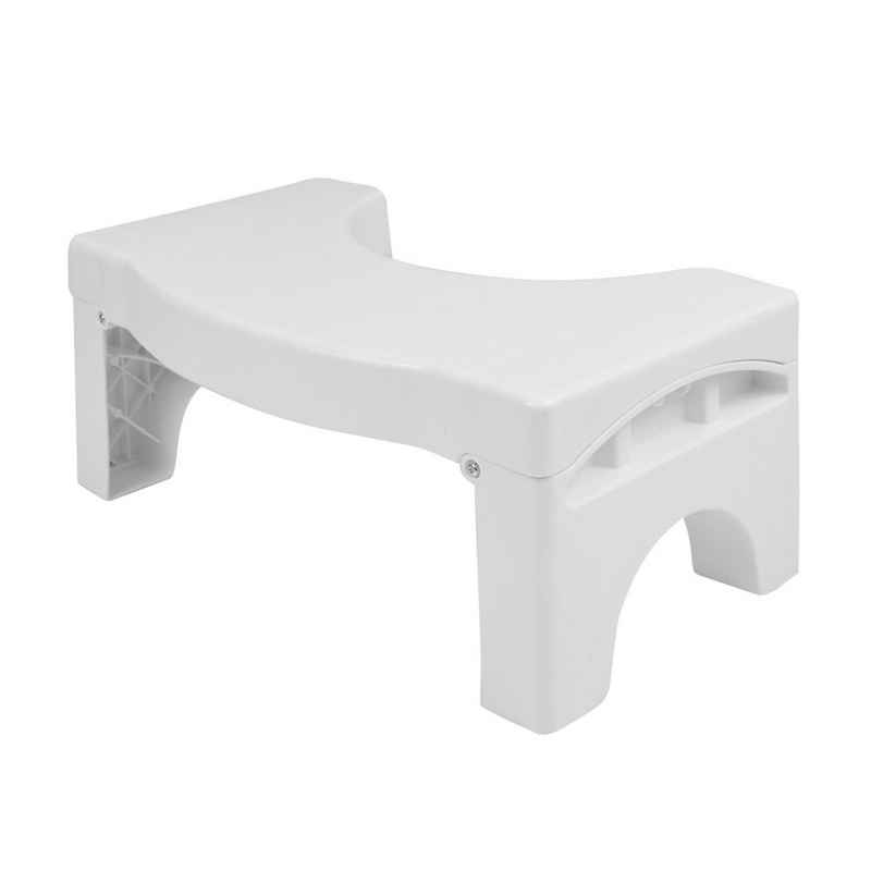 LOMOS Fußhocker »Faltbarer Badezimmer WC- & Toilettenhocker „Vital“ in weiß (41x22x17cm)«