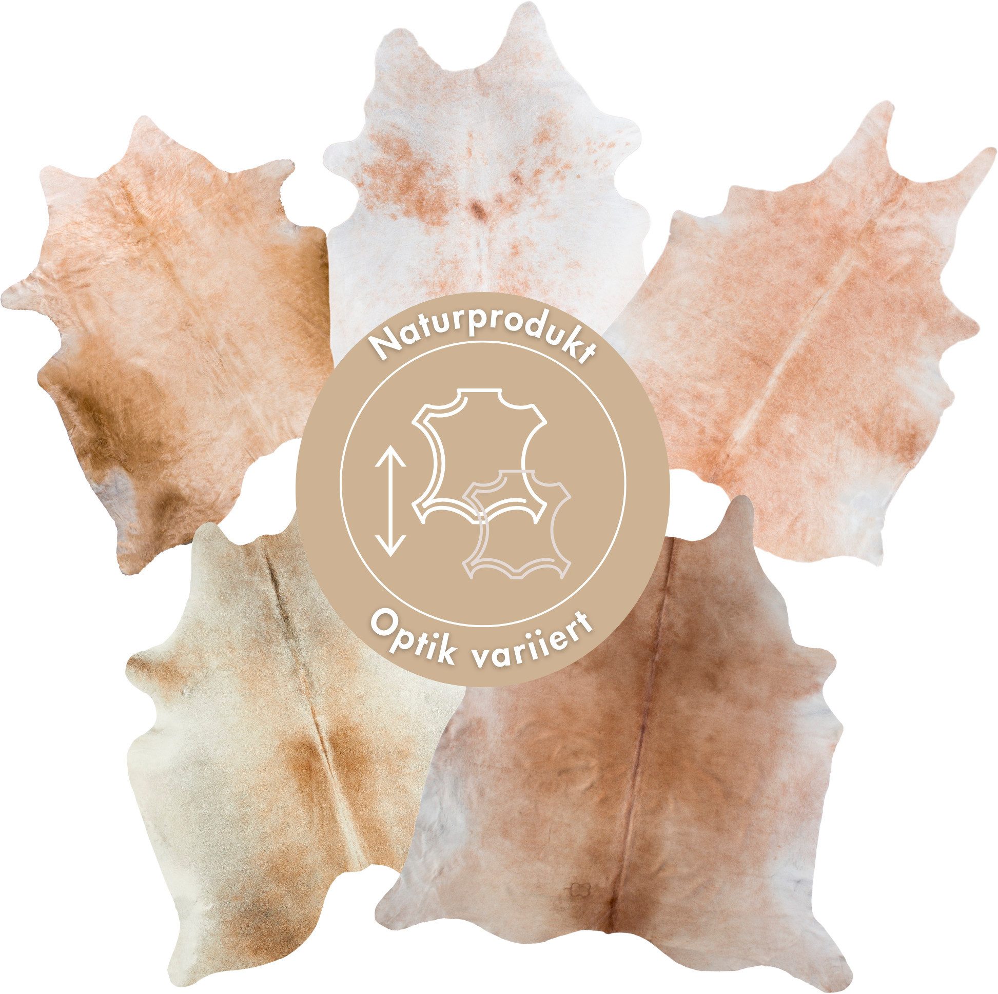 LUXOR living Fellteppich Rinderfell, fellförmig, Höhe: 2 mm, echtes Rinderf günstig online kaufen