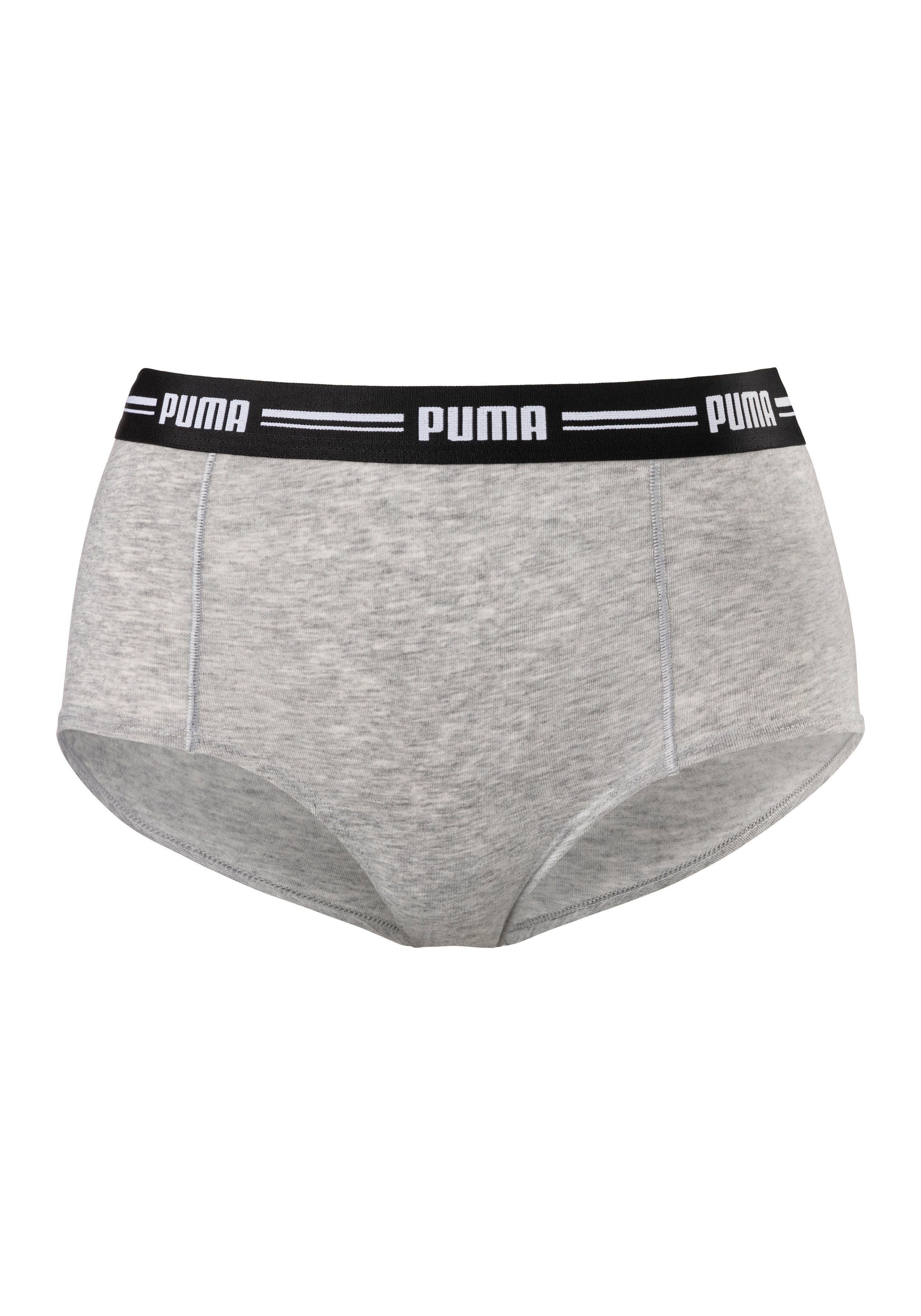 PUMA Iconic (Packung, grau-meliert 2-St) Panty