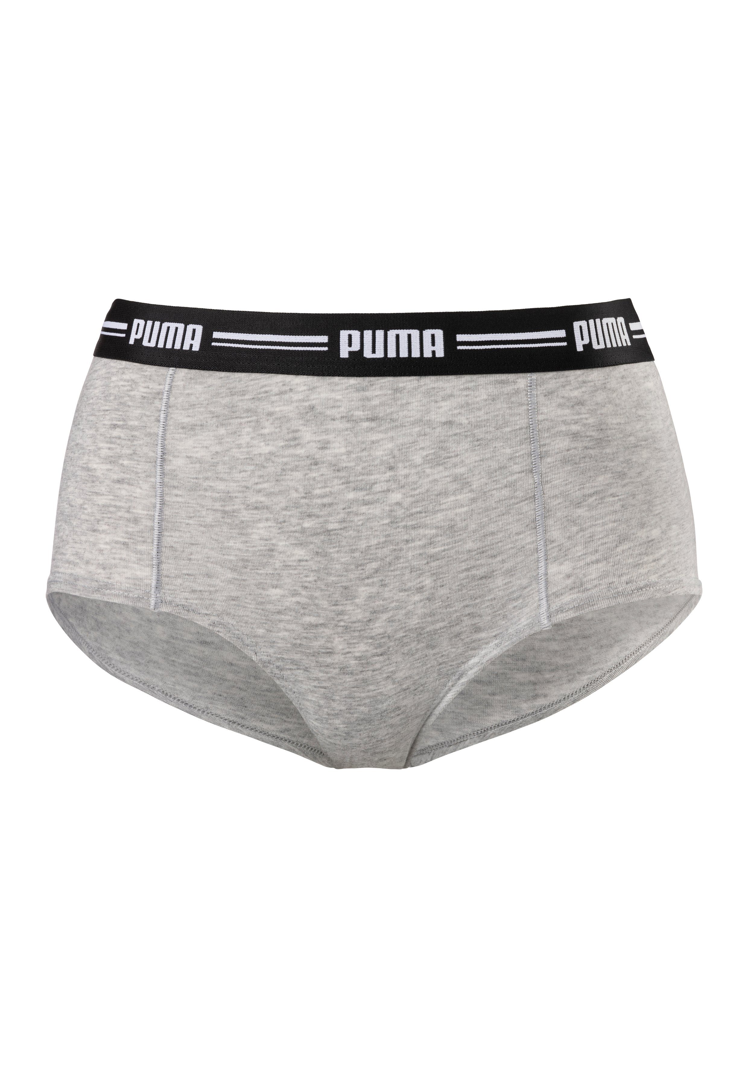 PUMA Panty PUMA WOMEN MINI SHORT 2P PACK (Packung, 2er Pack) mit markantem günstig online kaufen