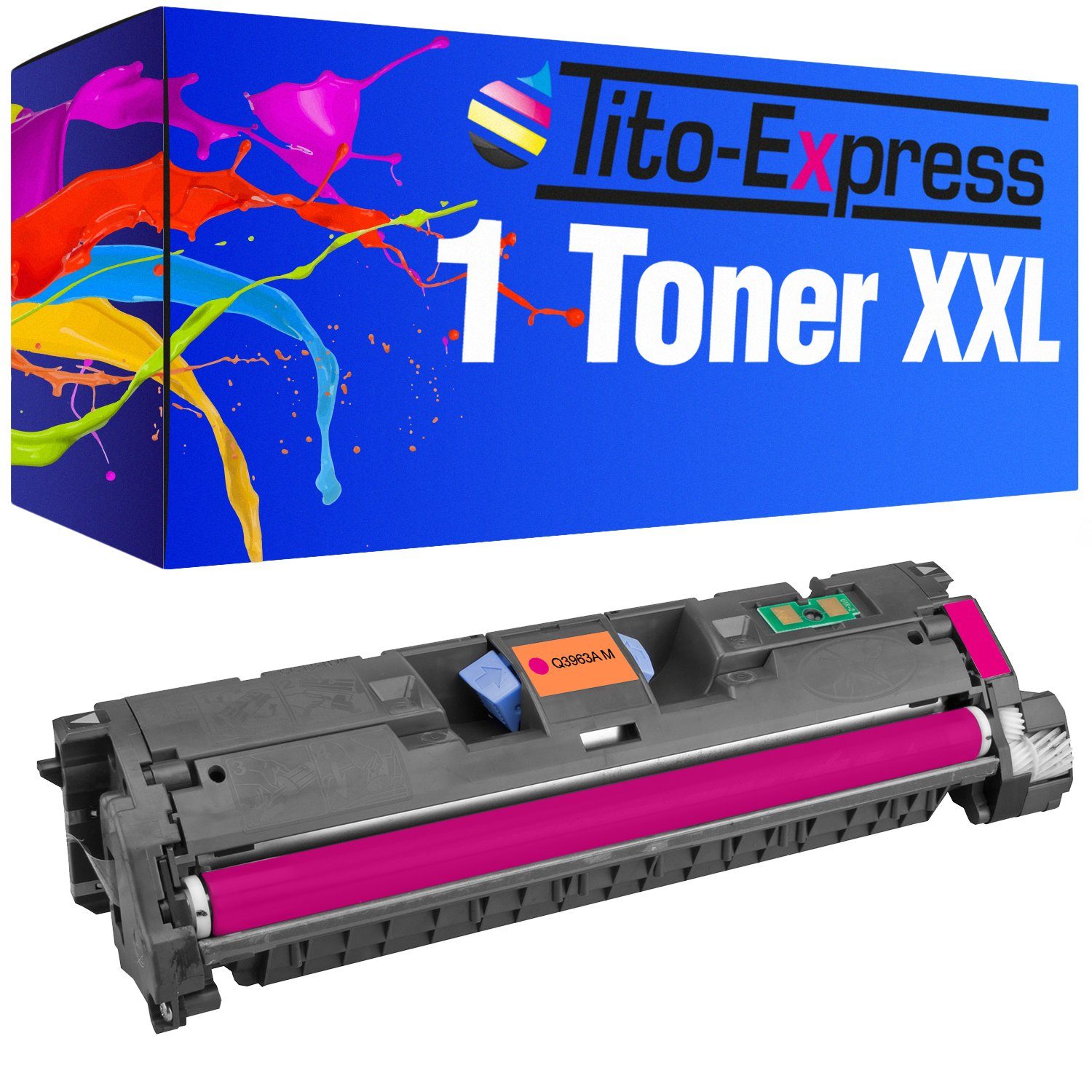 Tito-Express Tonerpatrone ersetzt HP Q 3962 A HP Q 3962A HPQ3962A Magenta, für Color Laserjet 2550 2550L 2550LN 2550N 2800 Series 2820 AIO 2840