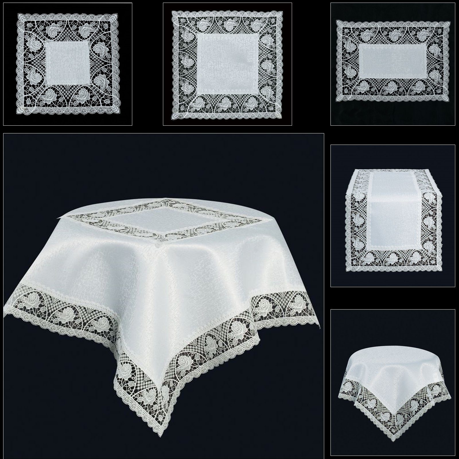 Brilliant Tischdecke / Spitze / #0543, Jaquardgewebe günstig online kaufen