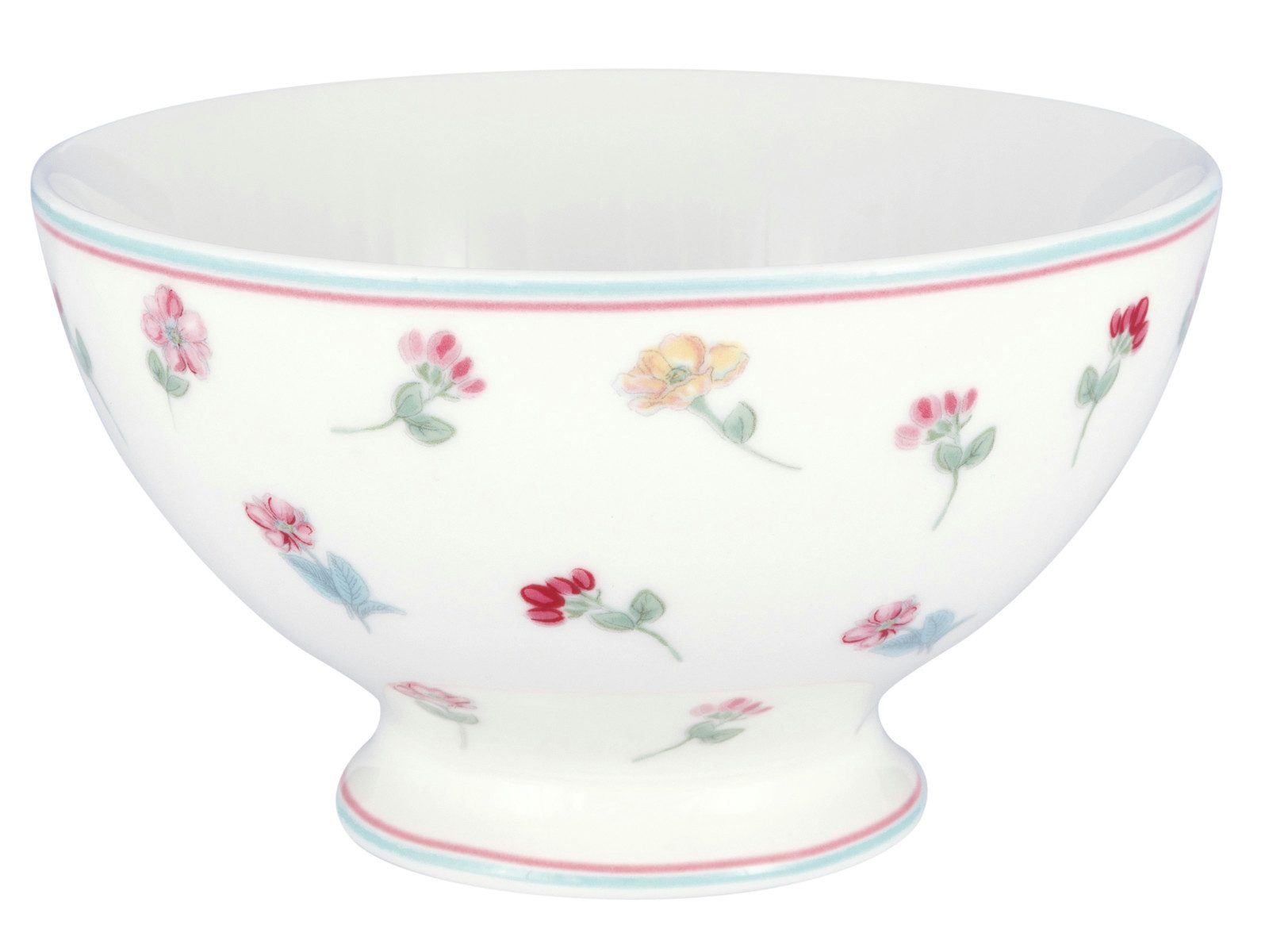 Greengate Schale Lianca Bowl white 15cm, Porzellan, (Suppenschalen)