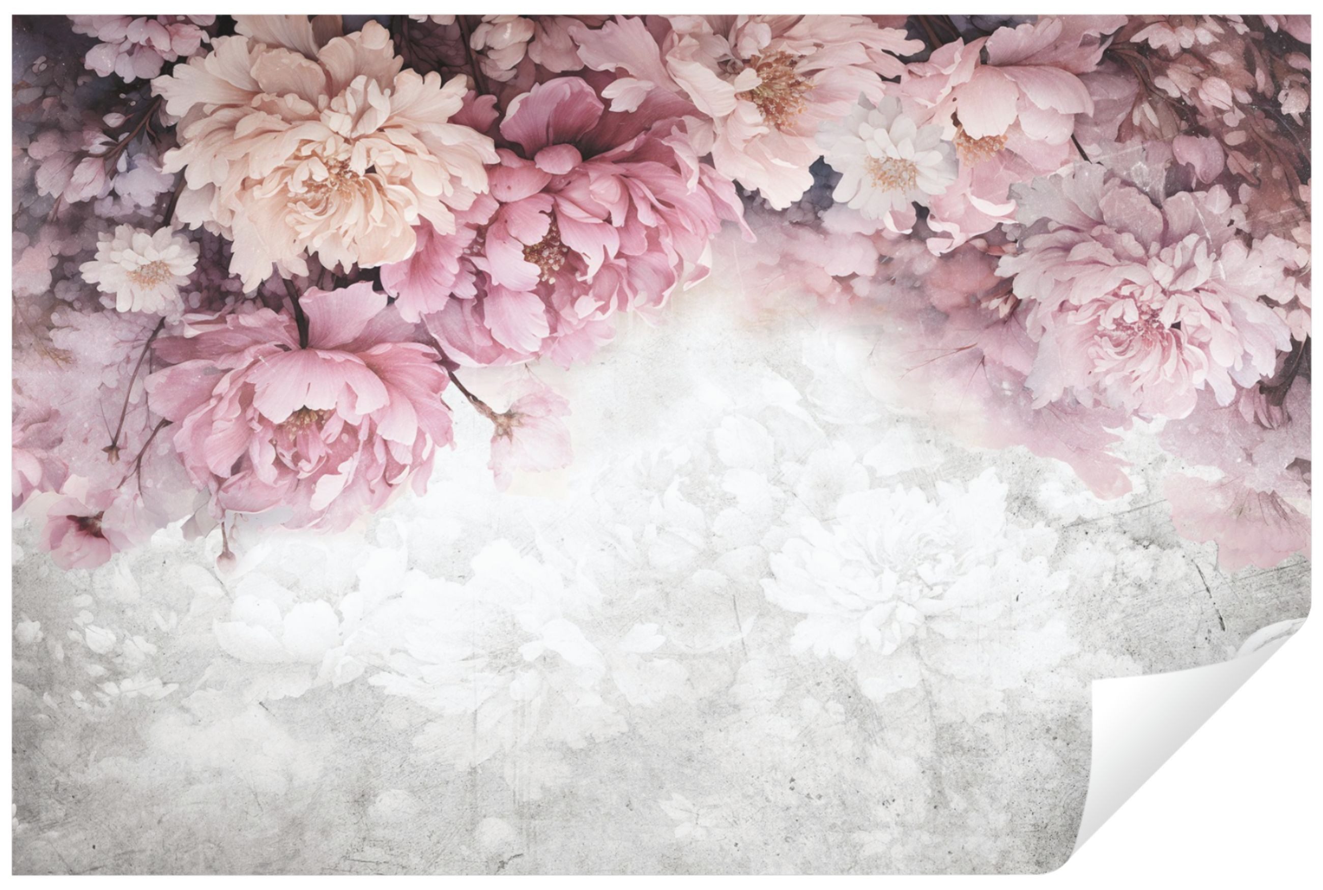 Wallarena Fototapete Blumen Pfingstrosen Vlies Tapete Wohnzimmer Schlafzimm günstig online kaufen