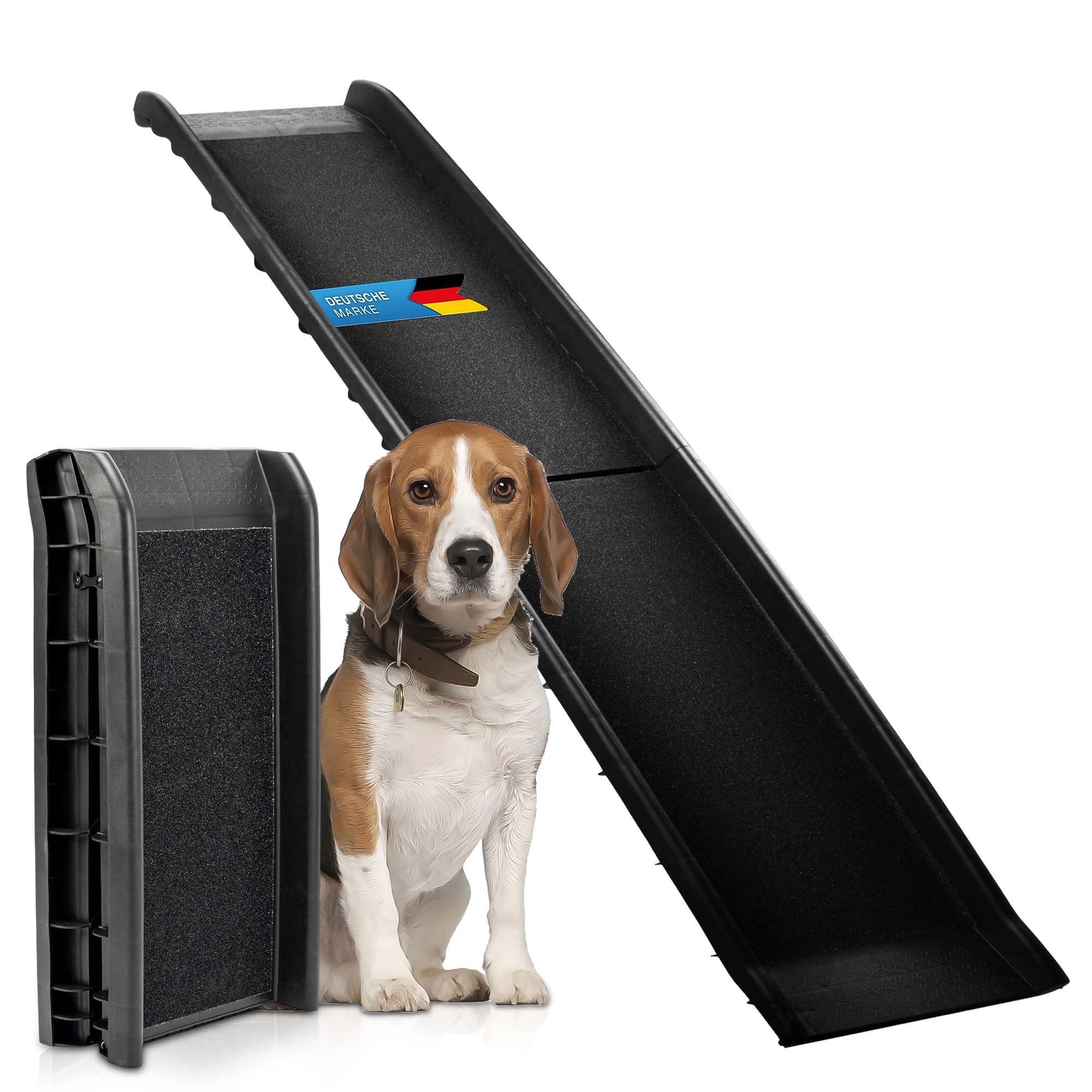 all Pets United Haustiertreppe All Pets United Klappbare Haustiertreppe - Hund Auto Rampe 156x40 cm (Klappbare, Einstiegshilfe), für Kofferraum 156 x 40 cm