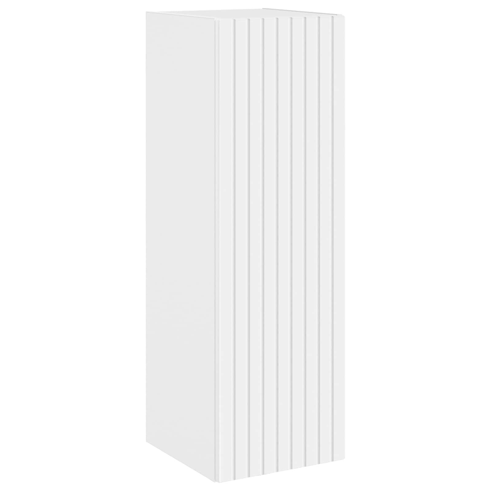 vidaXL Badezimmerspiegelschrank Wandmontierter Badezimmerschrank Weiß 33 x 34,5 x 100 cm (1-St)