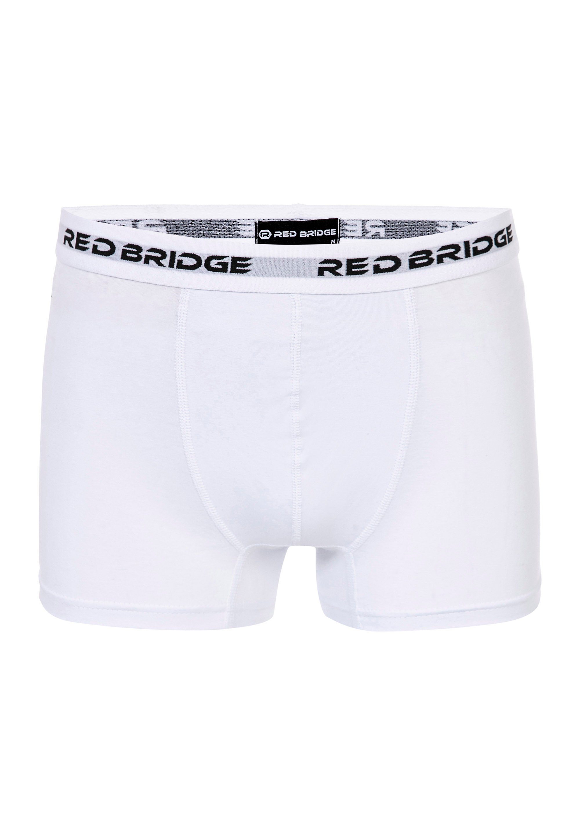 RedBridge Boxershorts Logobund weiß Bangor mit trendigem (10-St)