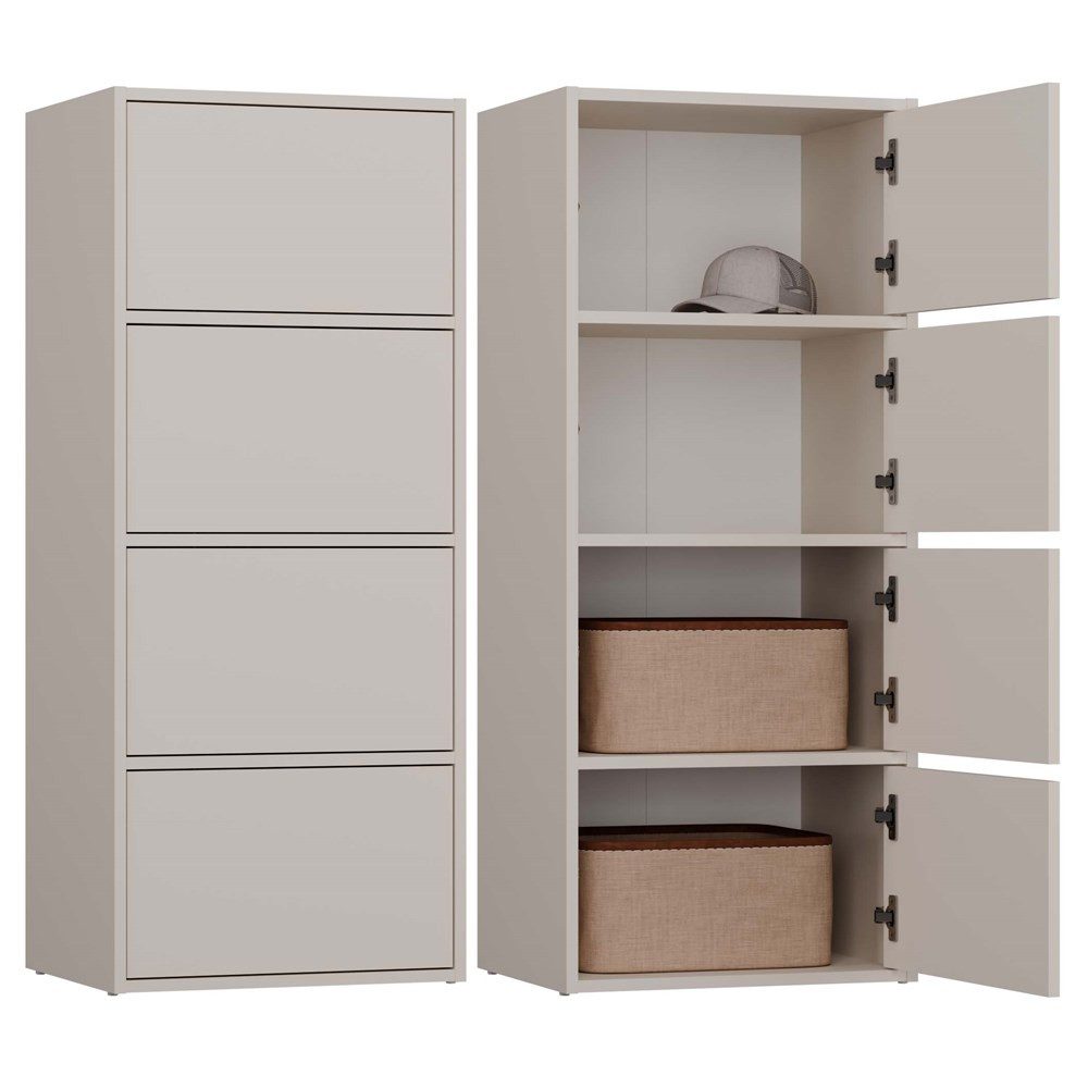 MAGOWA Kommode ALMA moderne Kommode mit TIP-ON System (perfekt kombinierbar), Höhe: 119 cm - Breite: 50 cm - Tiefe: 40 cm