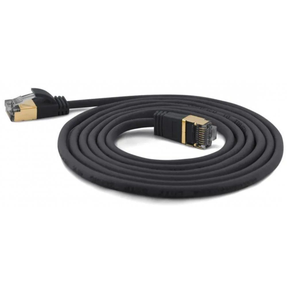 7197 - Patchkabel CAT7 - 0,1 m - schwarz Computer-Kabel