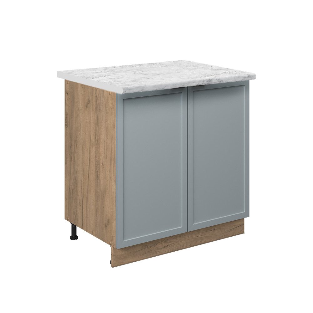 Vicco Spülenunterschrank Fame-Line, Hellblau-grau/Goldkraft Eiche, 80 günstig online kaufen