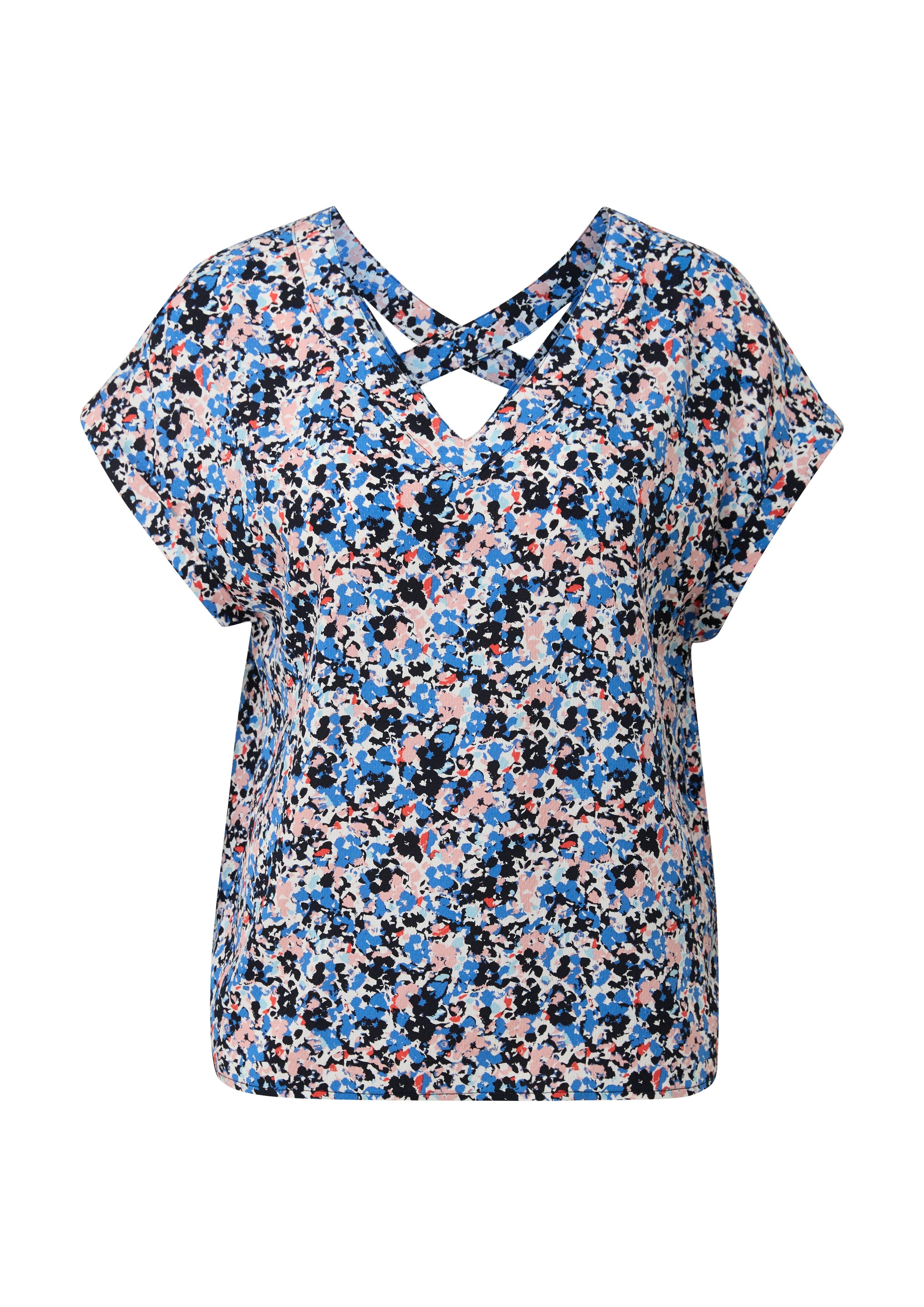 s.Oliver Druckbluse mit V-Ausschnitt günstig online kaufen