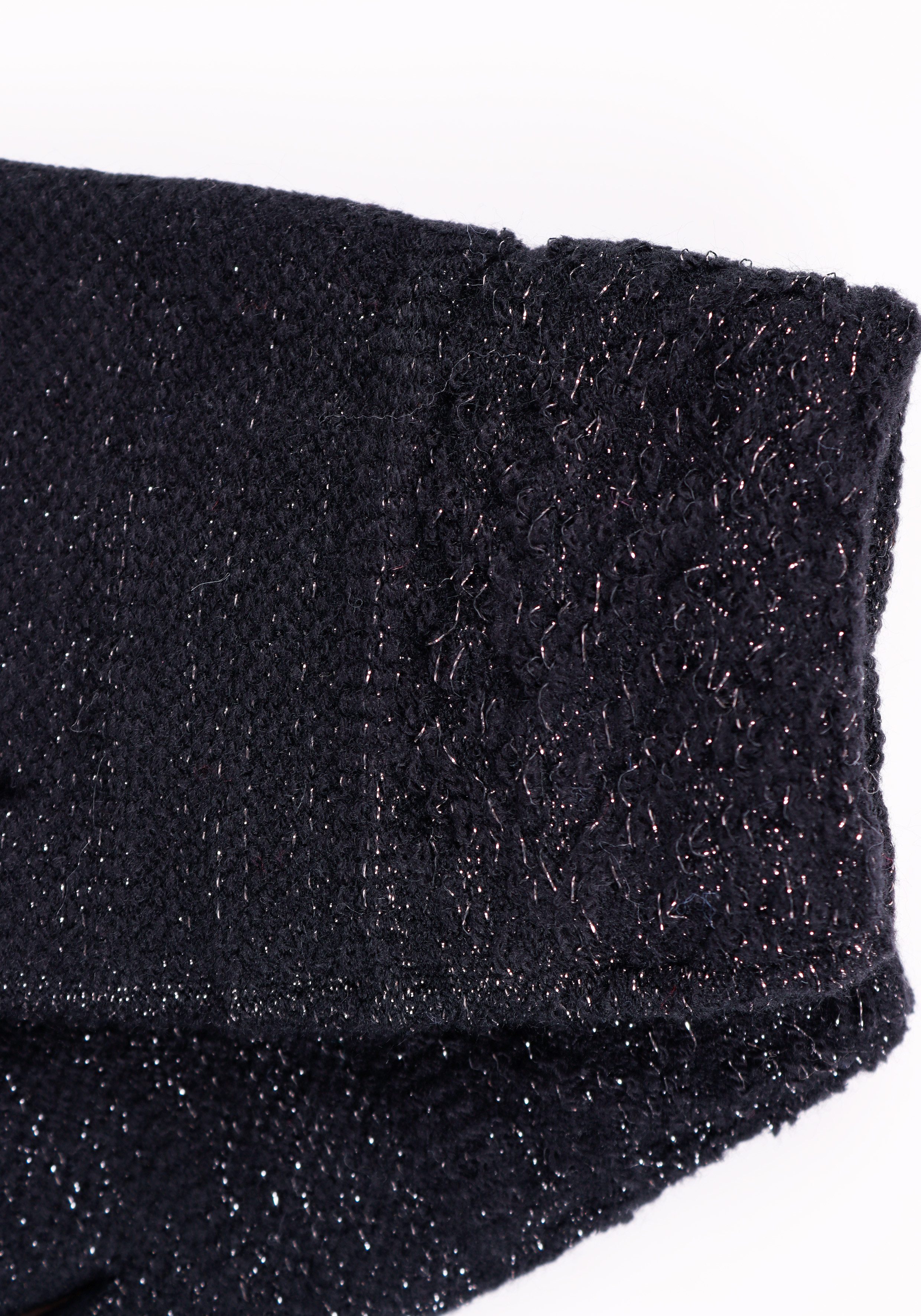 Capelli New York Strickhandschuhe (1 Paar) dezenter Metallic-Schimmer, gemustert, hoch elastisch
