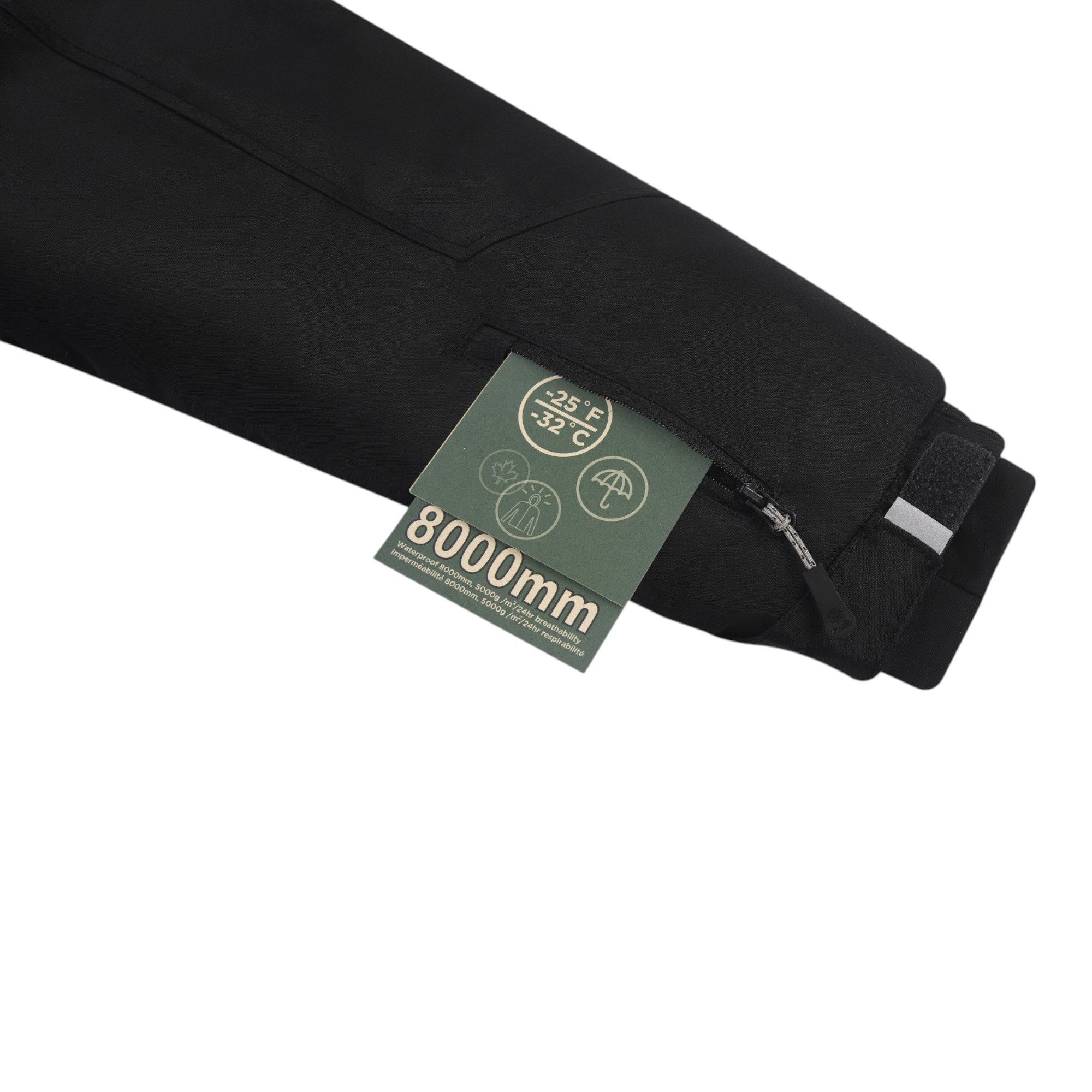 Kamik Winterjacke Niko (wind- und wasserdicht, reflektierend) schwarz Jungen – Bild 5 von 5