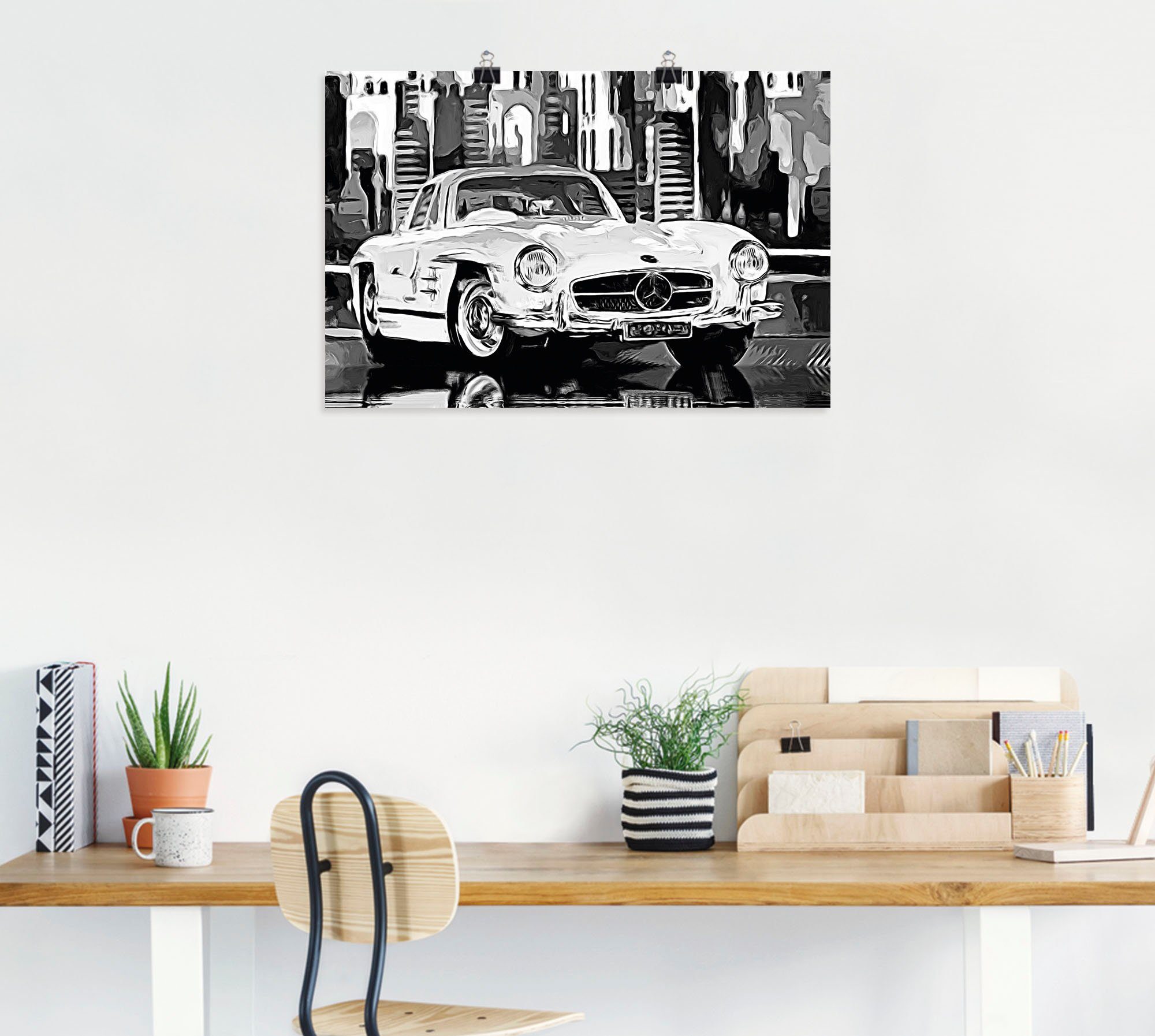 Artland Wandbild 300 SL Flügeltürer, Auto (1 St), als Leinwandbild, Poster in verschied. Größen