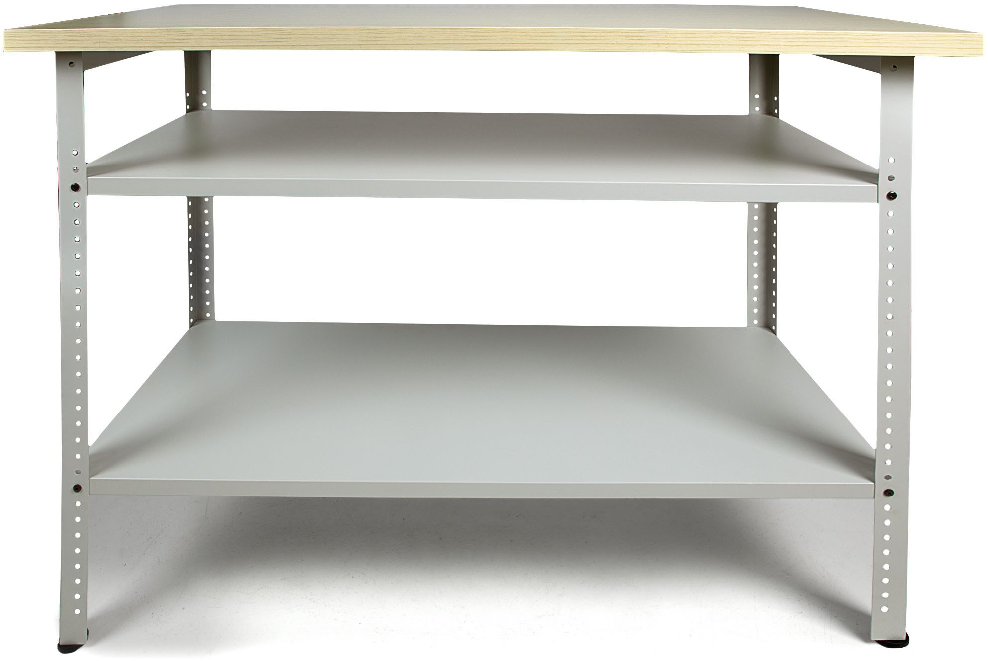 ONDIS24 Werkbank Werkbank Nobbi Pro 120cm 95cm, Hellgrau, (1-tlg), große, variabel einsetzbare Ablagen, 95 cm Arbeitshöhe