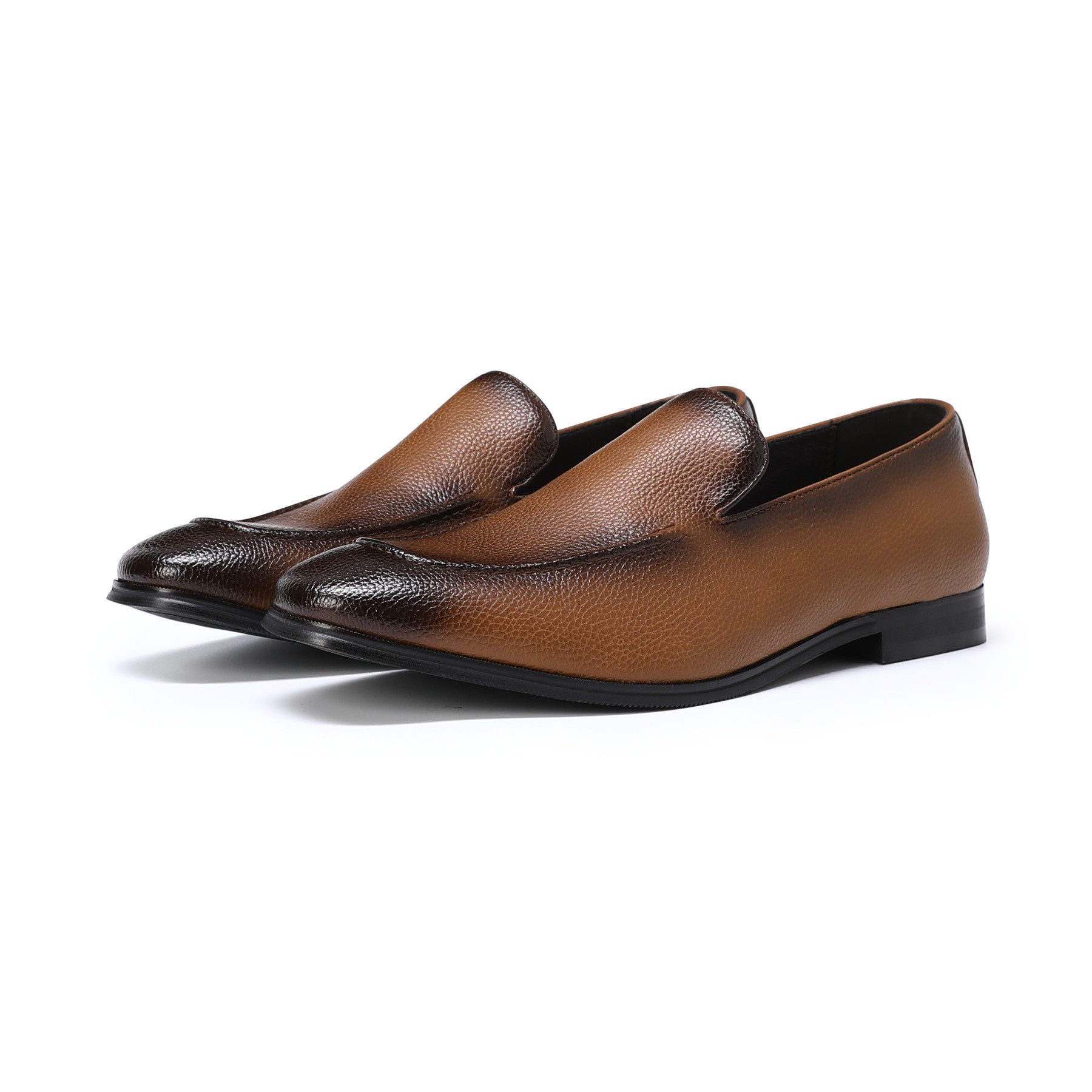 Allthemen Slip-On Sneaker Eleganter Herren-Loafer mit Litschimuster Schlupfschuh für Business