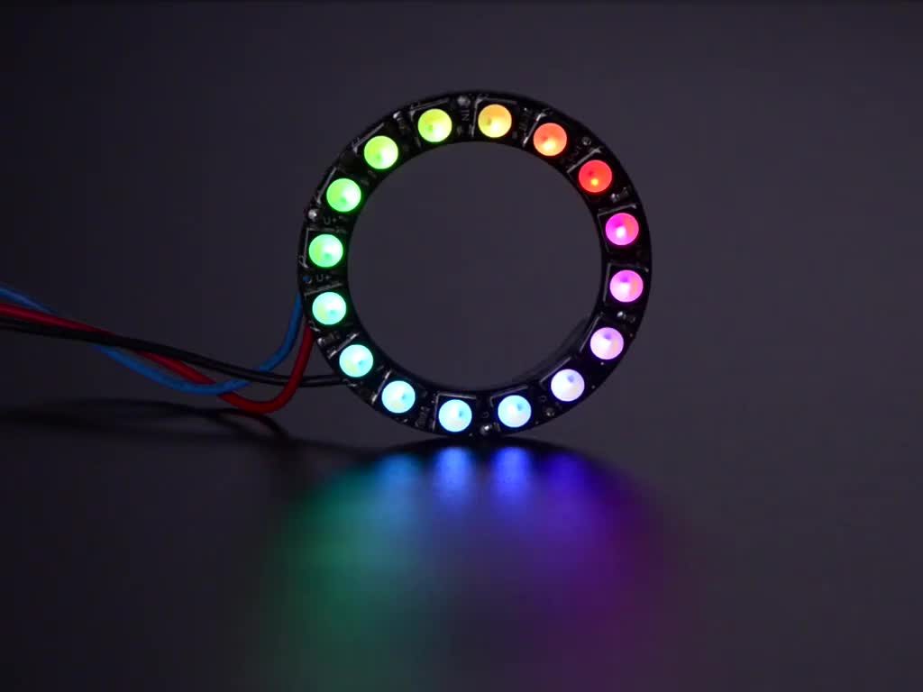 LED-Streifen Adafruit NeoPixel Ring - 16 x 5050 RGBW LEDs mit integrierten