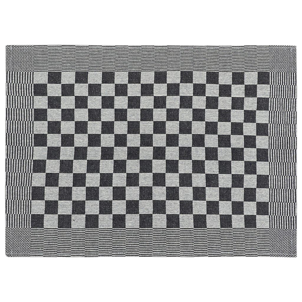 Baumwolle Handtuch Schwarz Handtuch-Set und 10-tlg vidaXL Weiß