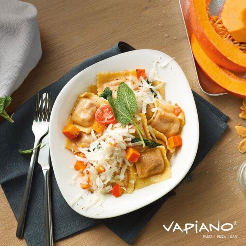 Villeroy & Boch Pastateller Pastateller Set 2tlg 26x21cm Dune Vapiano, (2 St), Teller, Speiseteller, Essteller, Ø21cm, Premium Porcelain, weiß – Bild 4 von 4