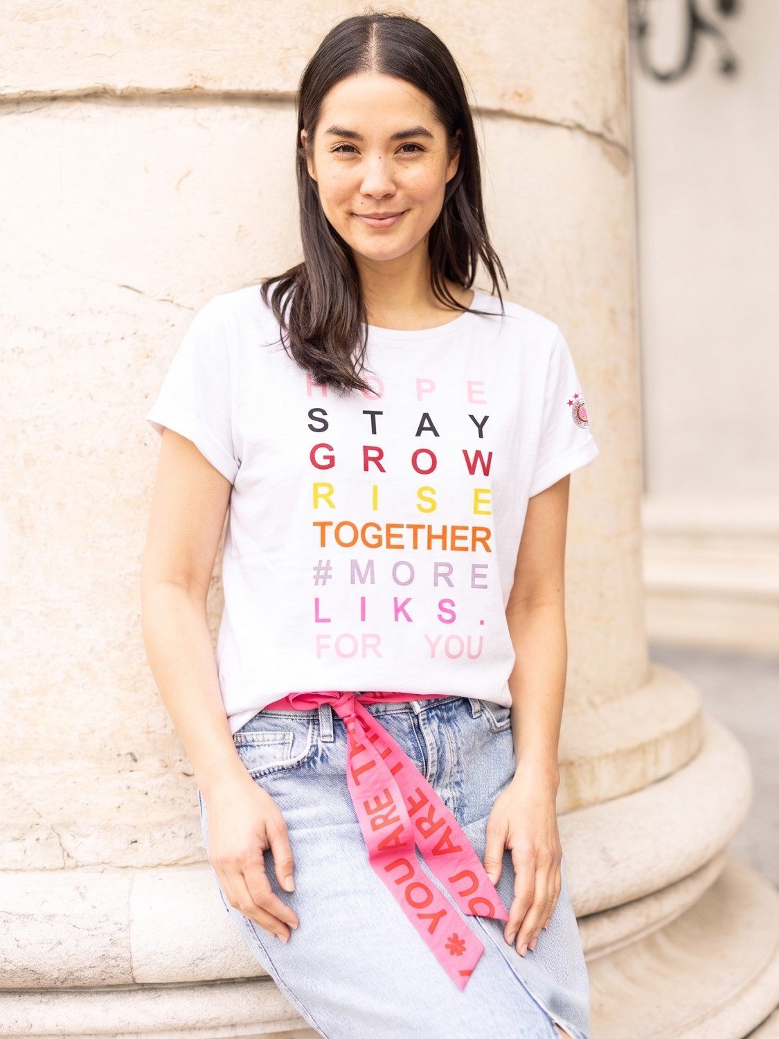 LIKS. Munich T-Shirt PamelaC mit Flockprint