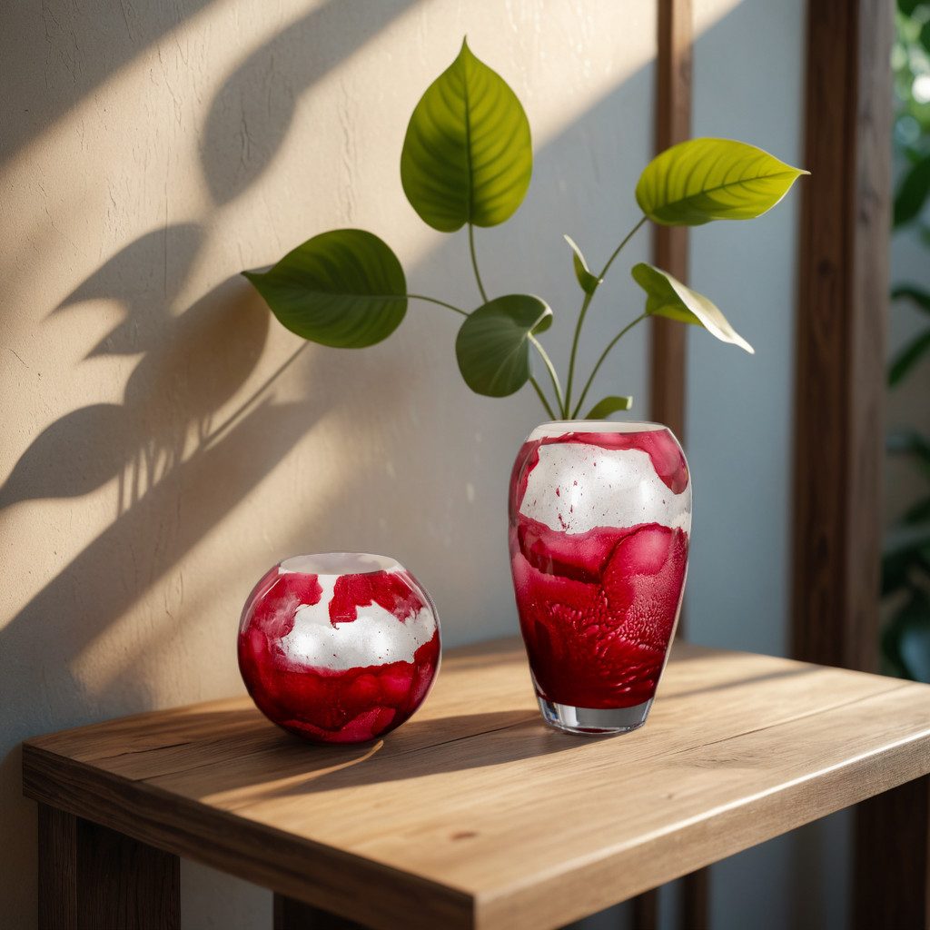 Beroya Designs Dekovase Handgefertigte Scandinavian Forest günstig online kaufen
