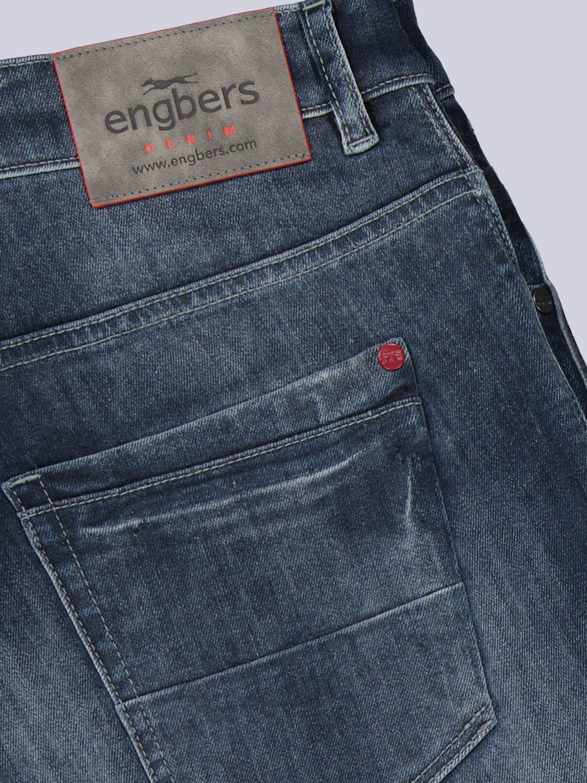 Engbers Stretch-Jeans Herren Jeans 5-Pocket Superstretch, Indigoblau