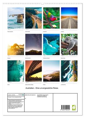 CALVENDO Wandkalender Australien - Eine unvergessliche Reise. (Premium, hochwertiger DIN A2 Wandkalender 2023, Kunstdruck in Hochglanz)