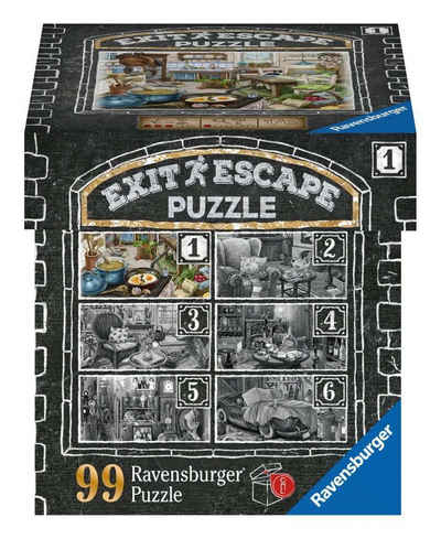 Ravensburger Puzzle »99 Teile Ravensburger Puzzle Exit Im Gutshaus Teil 1 Küche 16877«, 99 Puzzleteile