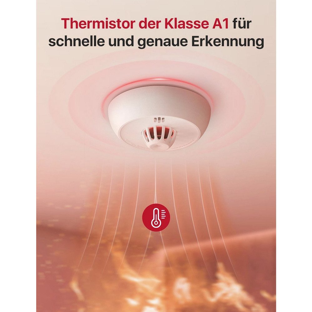 X-SENSE X-Sense XH02-M Hitzemelder (B x H x T) 111 x 44.1 x 111 mm Rauchmelder