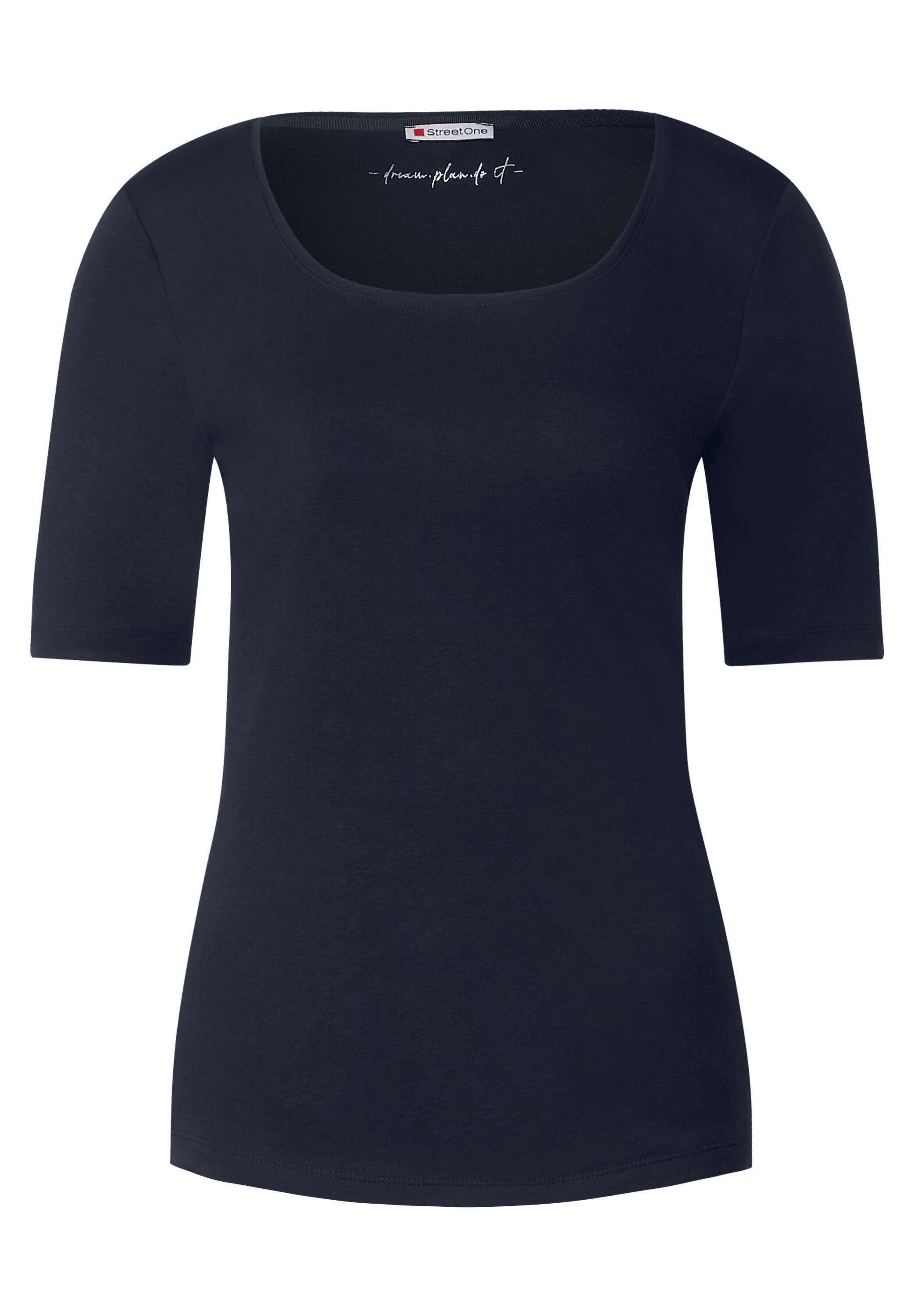 Unifarbe in STREET night blue ONE Rundhalsshirt