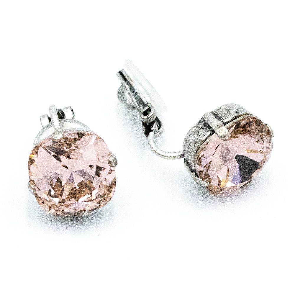 Sergio Engel Ohrclip-Set Basics Ohrclip 03 Elegant, mit edlem Kristall in Krappenfassung (Paar Ohrclips, 2-tlg., Paar)