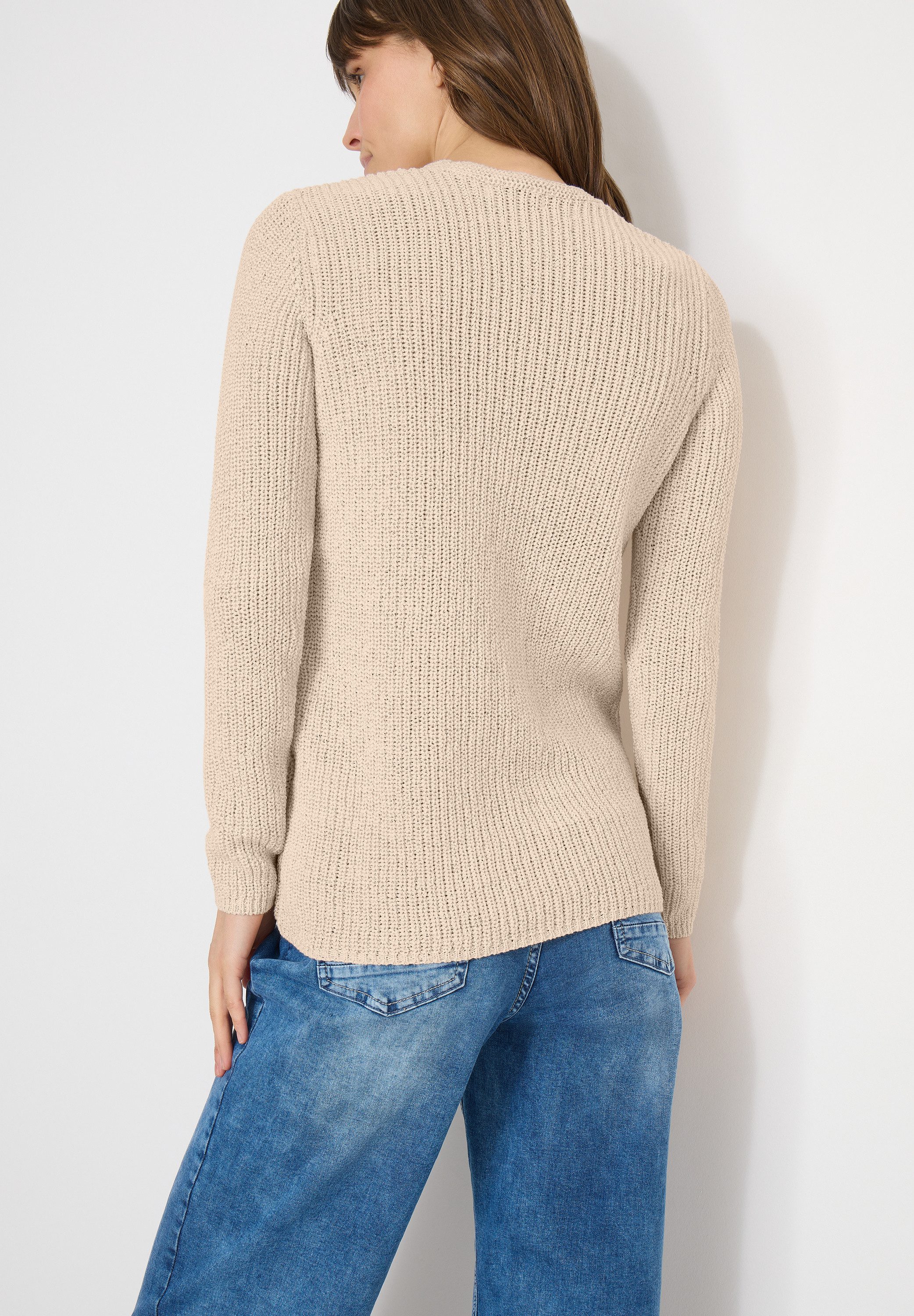 CECIL Strickpullover mit V-Auschnitt