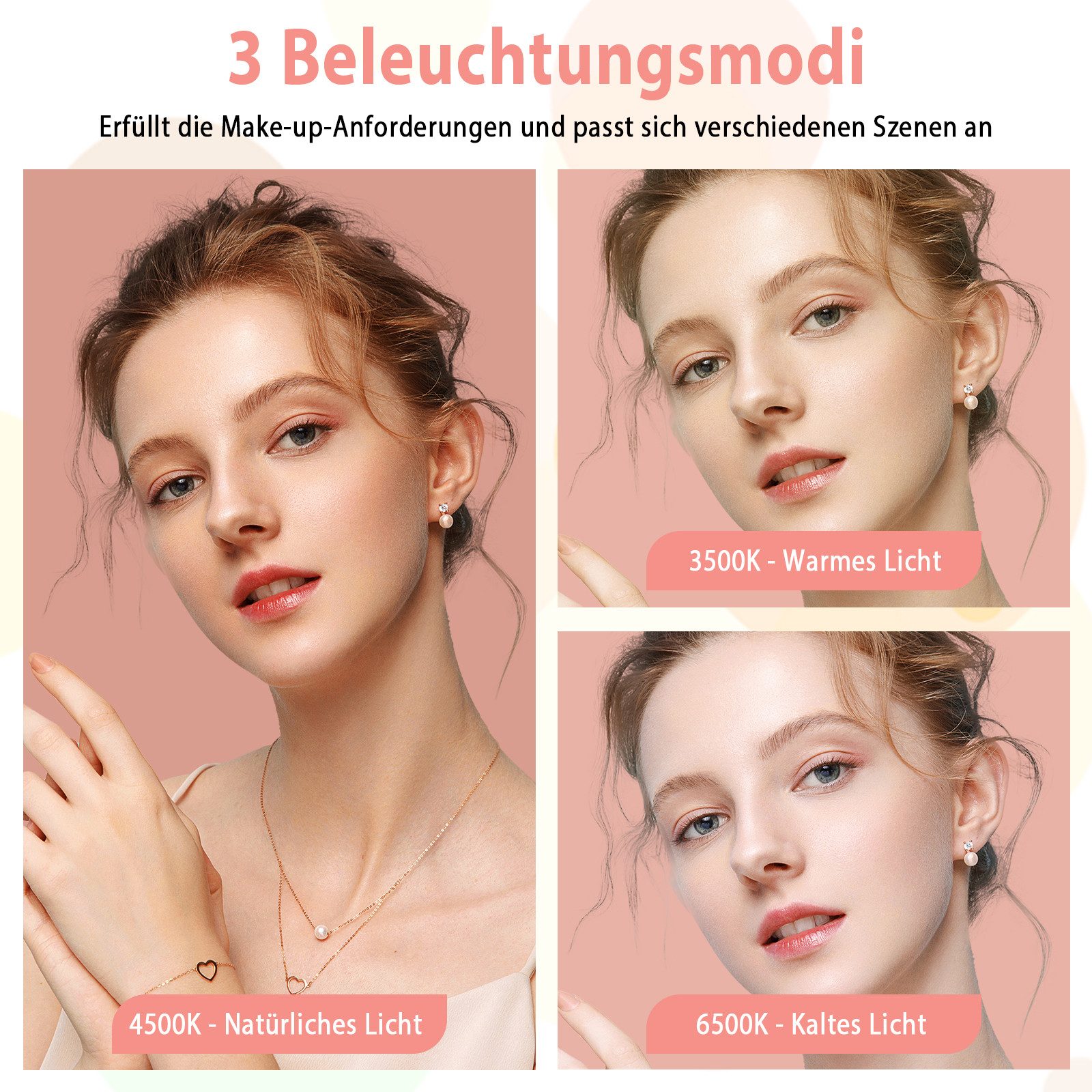 skelo Kosmetikspiegel Schminkspiegel mit Beleuchtung und günstig online kaufen