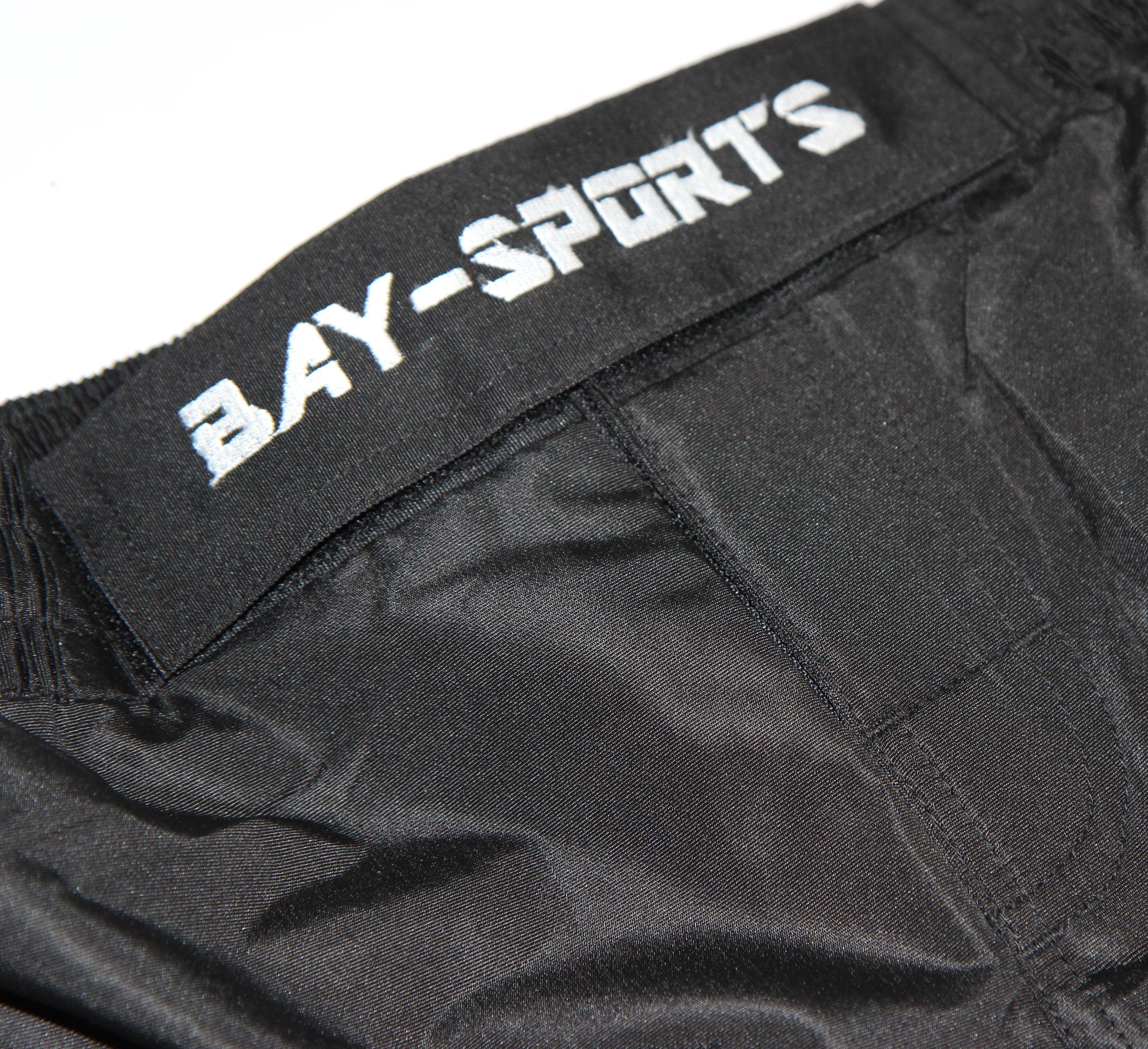BAY-Sports Sporthose Shadow MMA K1 Thaiboxhose Thaiboxen Hose Shorts Muay Thai Kickboxen (Stück) Exklusiv für Kinder und Erwachsene.