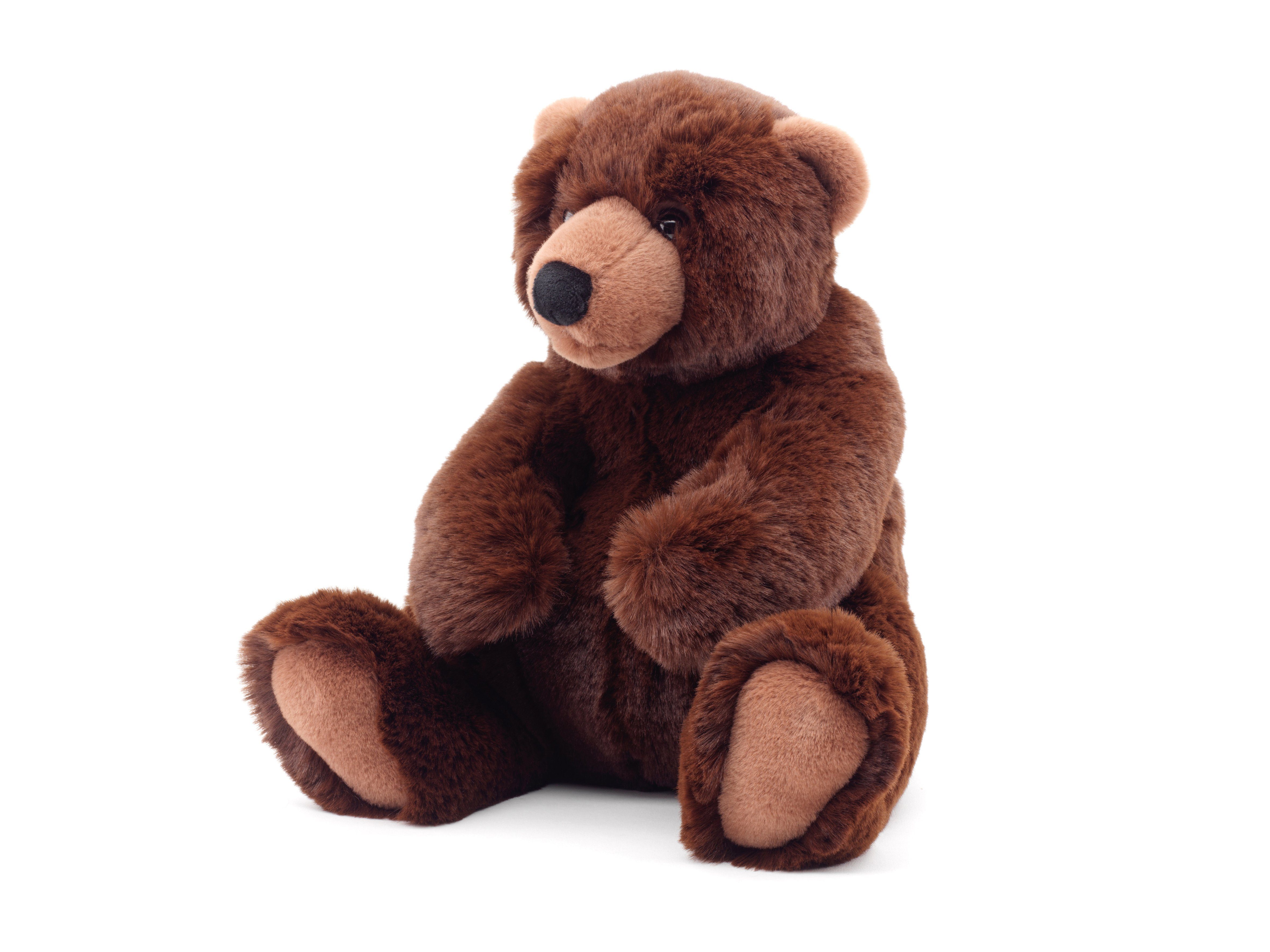- - superweich Teddy, 100 21 Teddybär, Plüsch-Bär, - % zu Füllmaterial Uni-Toys cm Kuscheltier recyceltes Braunbär "Yannie",
