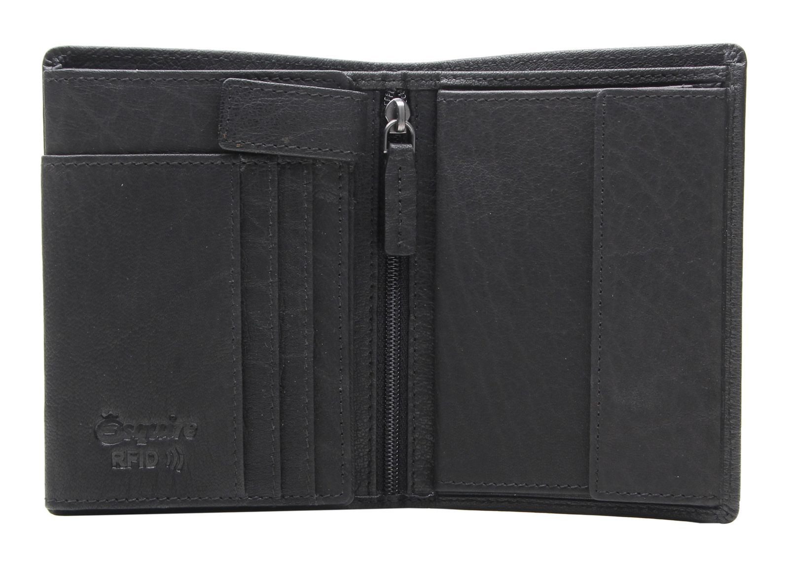 Esquire Geldbörse Wallet, aus echtem Büffelleder mit RFID-Blocker Schutz