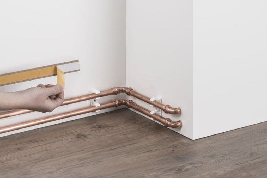 Südbrock Sockelleiste Heizungsrohrverkleidung Ontario Innen-Ecke, L: 6.4 cm, H: 9.6 cm, 1-St.