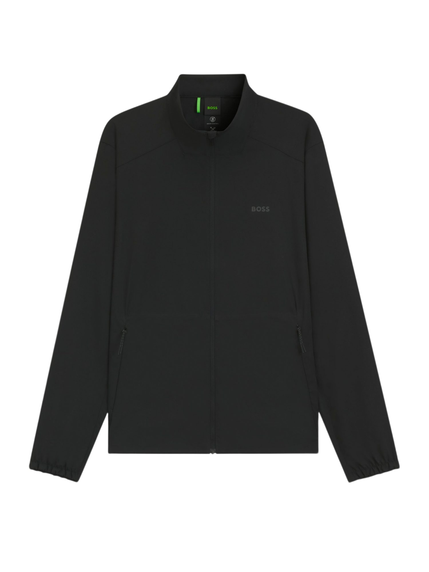 BOSS GREEN Outdoorjacke BOSS Men Green schwarz,Casual,Polyester,Unifarben,Stehkragen,Lang,Regular Fit