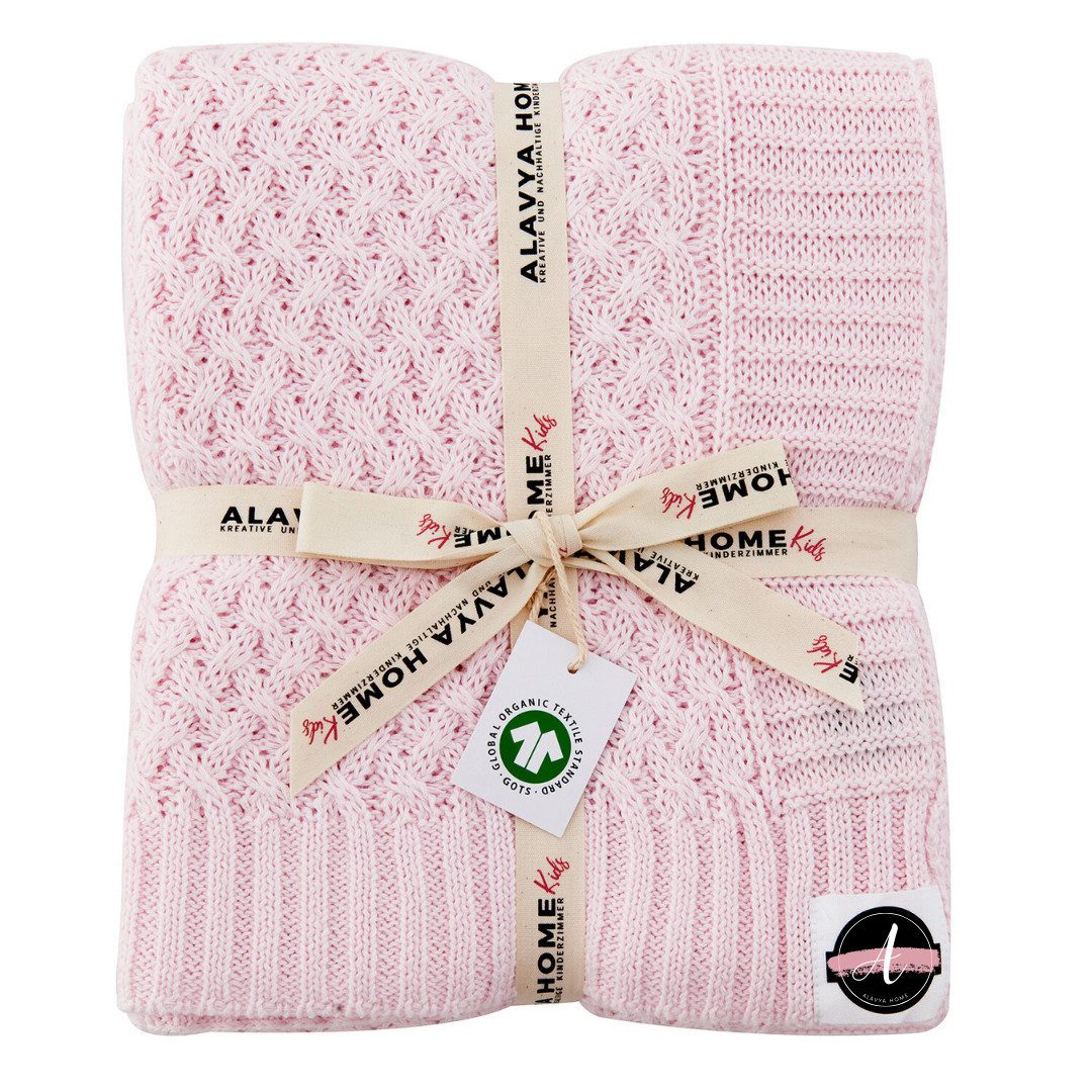 Babydecke 75 x 100 für Junge & Mädchen aus Bio Baumwolle