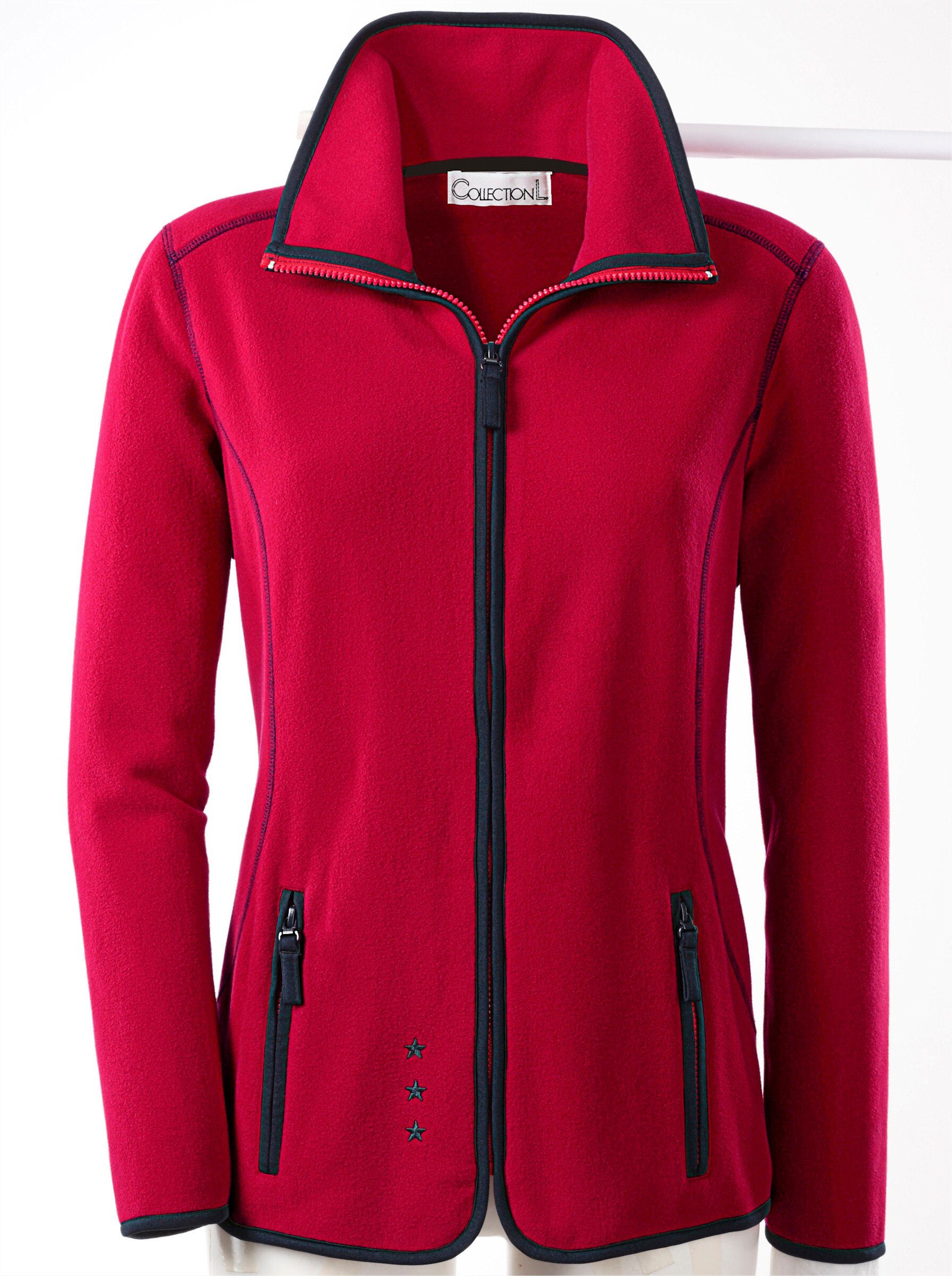 Fleecejacke Fleece-Jacke Langarm