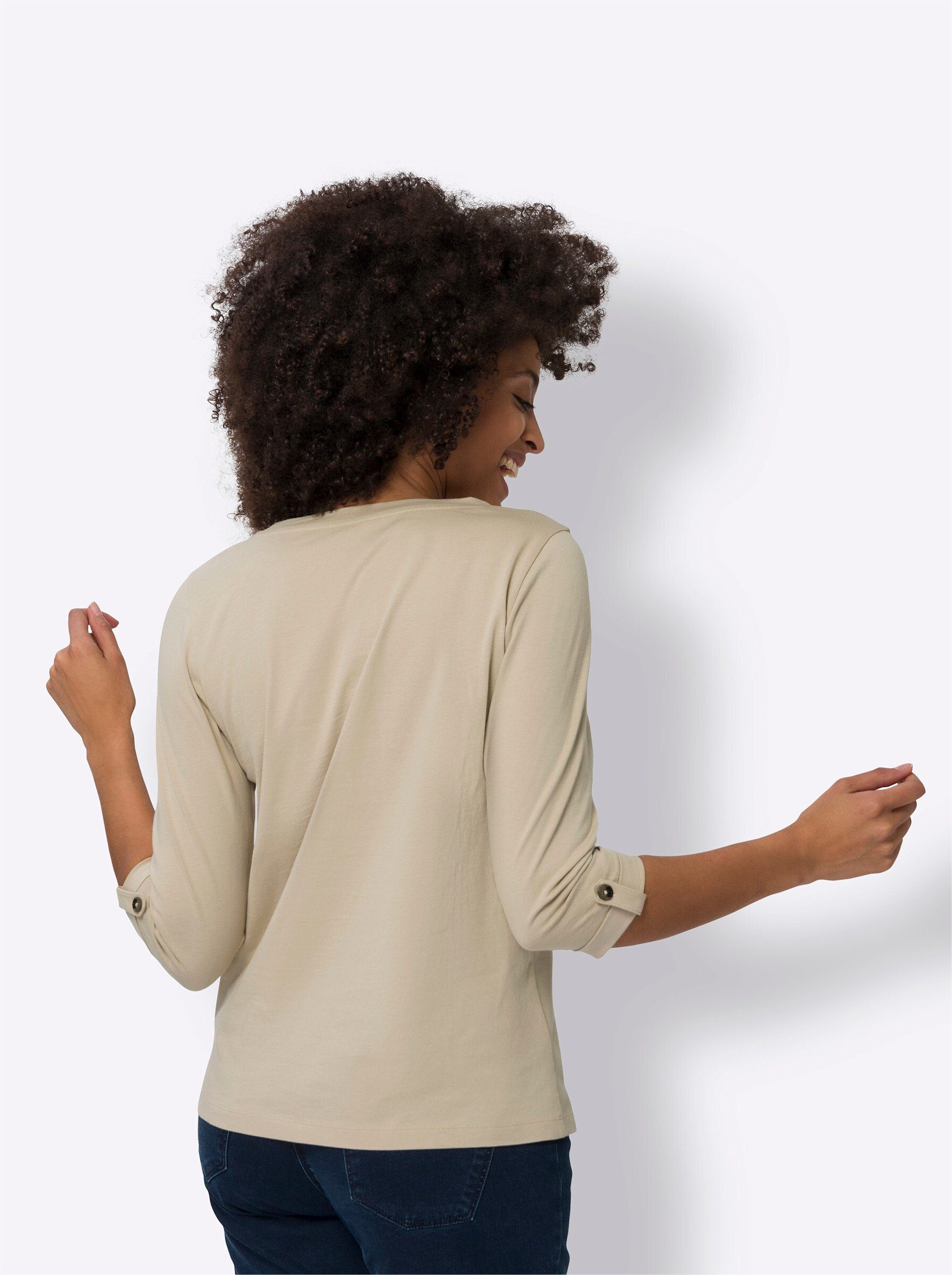 Sieh an! T-Shirt 3/4-Arm-Shirt günstig online kaufen