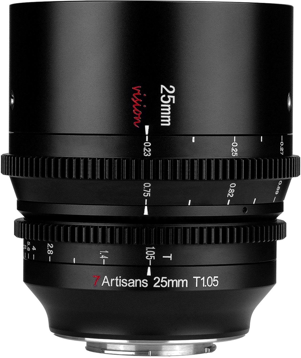 7Artisans Vision 25mm T1.05 Zoomobjektiv Canon RF