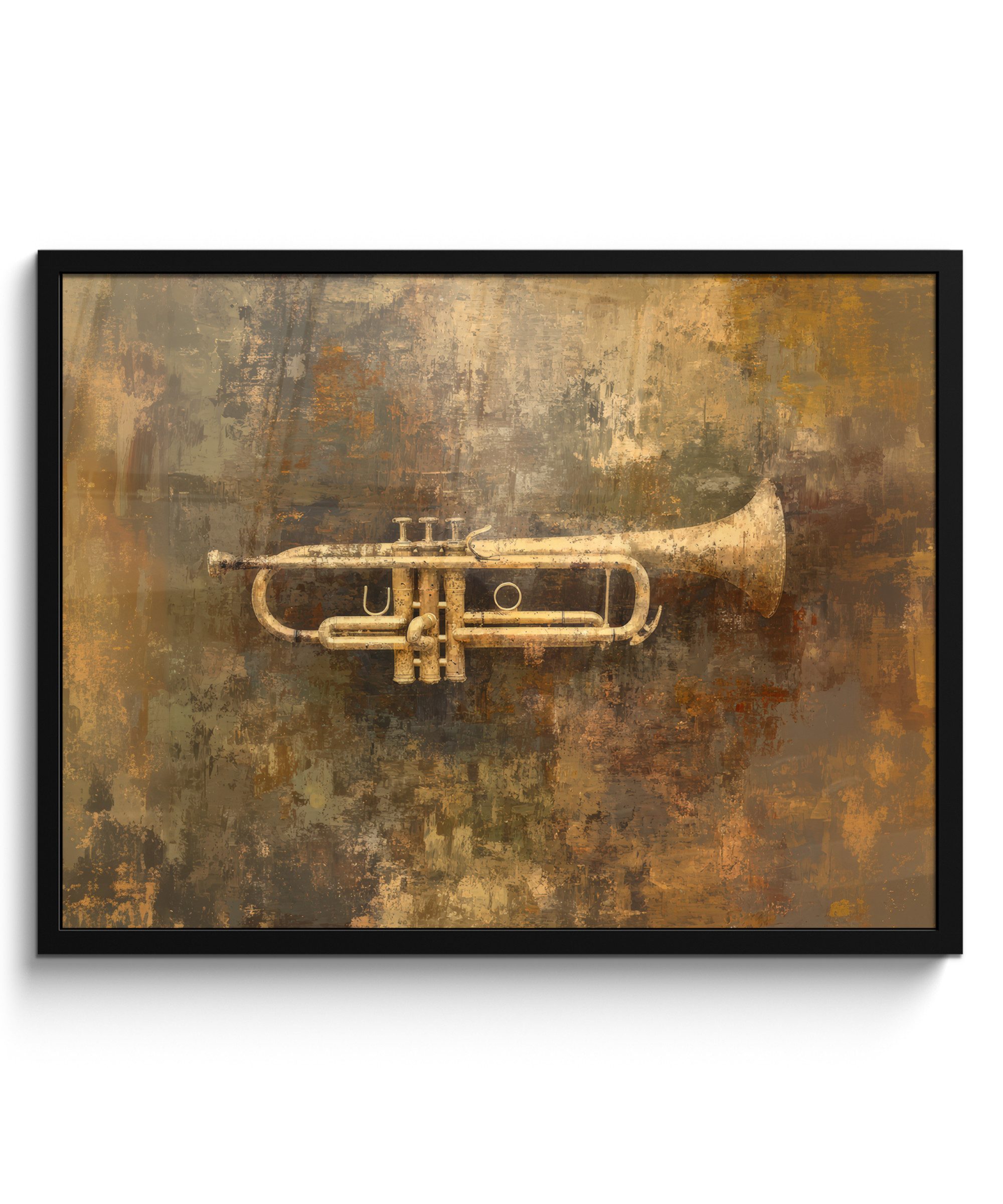 Poster Trompete - Gelb - Musikalisch