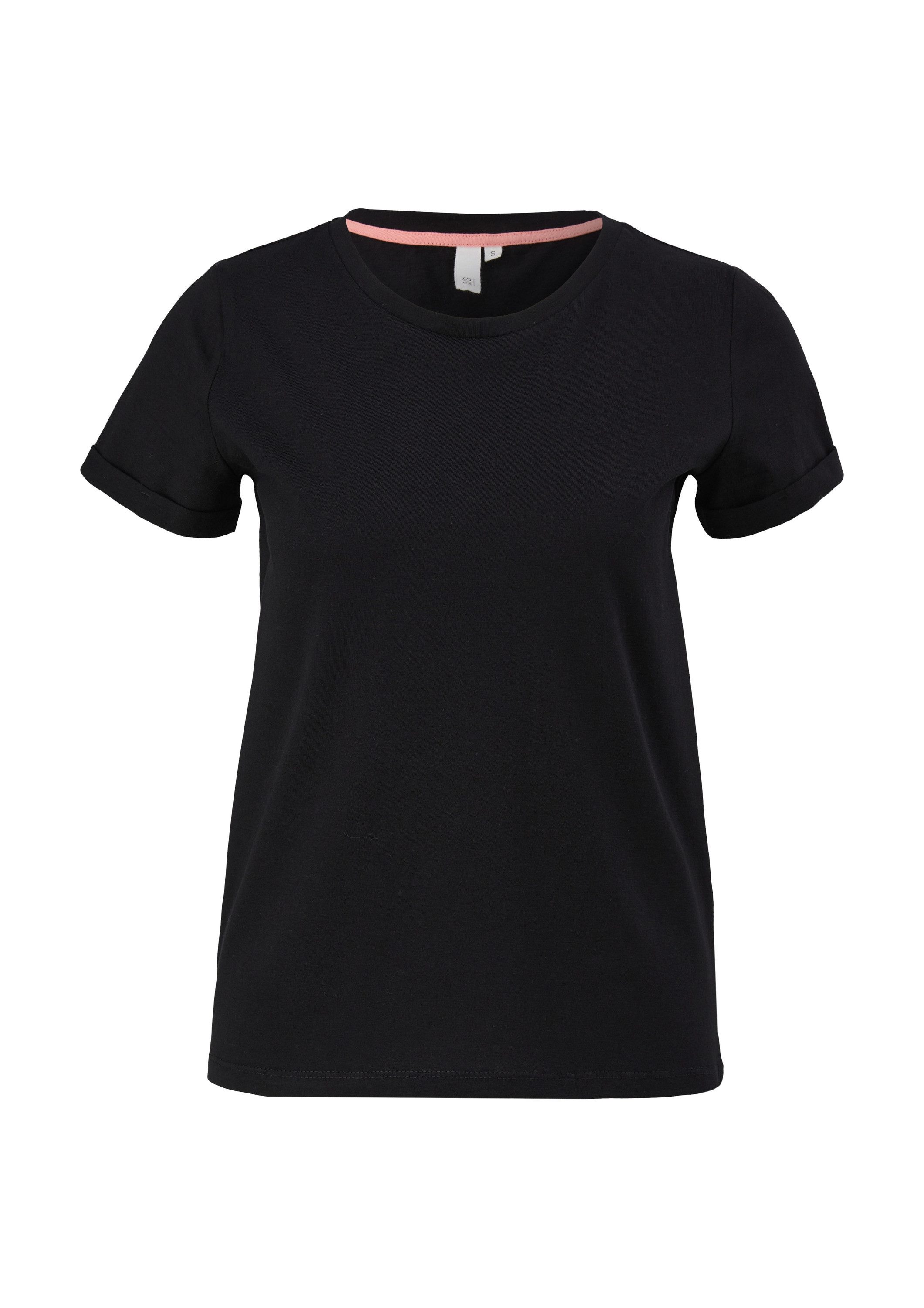 QS Kurzarmshirt T-Shirt Jerseyshirt mit Crew Neck günstig online kaufen