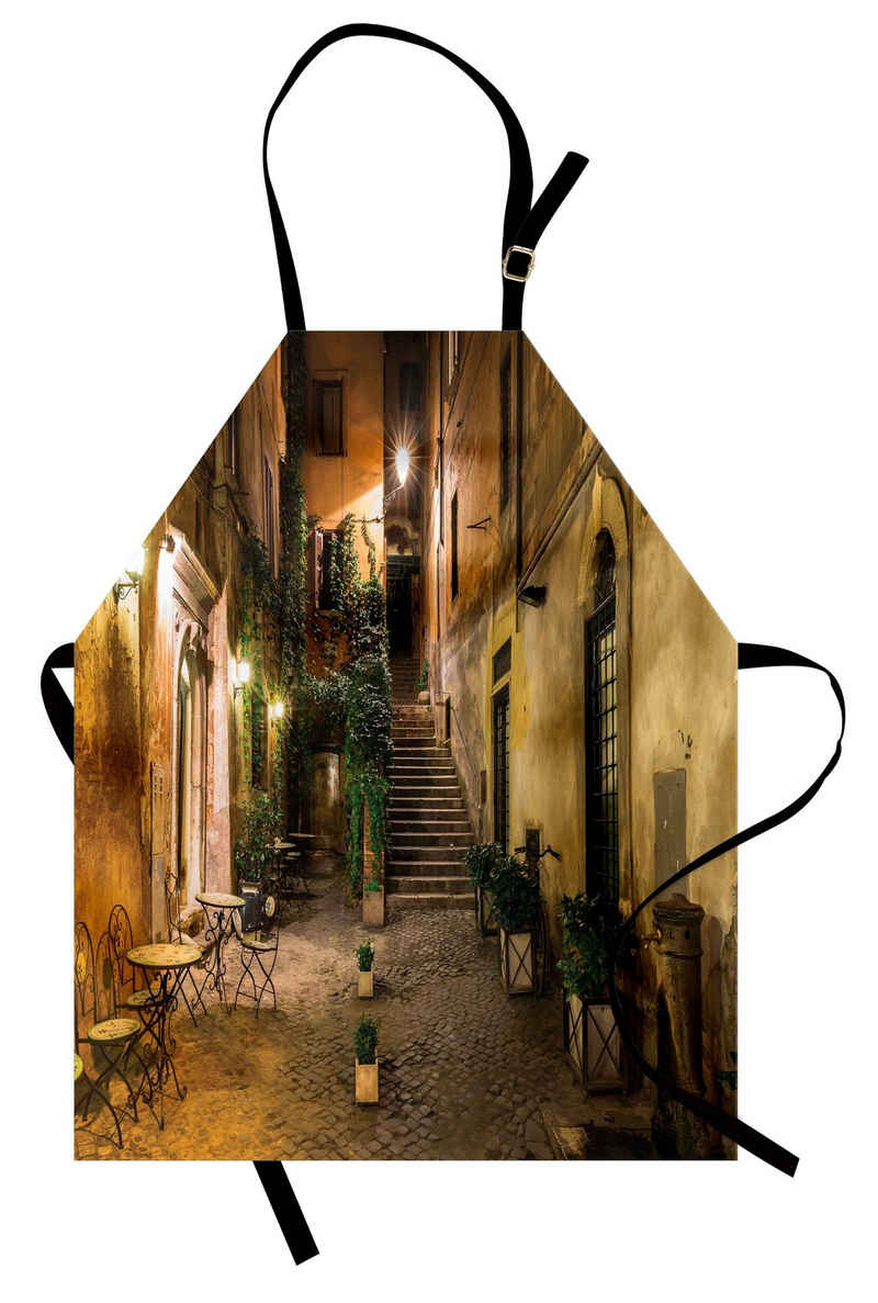 Abakuhaus Kochschürze Höhenverstellbar Klare Farben ohne verblassen, Italienisch Old Cafe in Rom Stadt