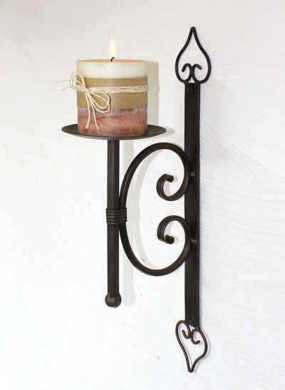 DanDiBo Wandkerzenhalter Wandkerzenhalter 12110 Kerzenhalter aus Metall Wandleuchter 41 cm Kerzenleuchter