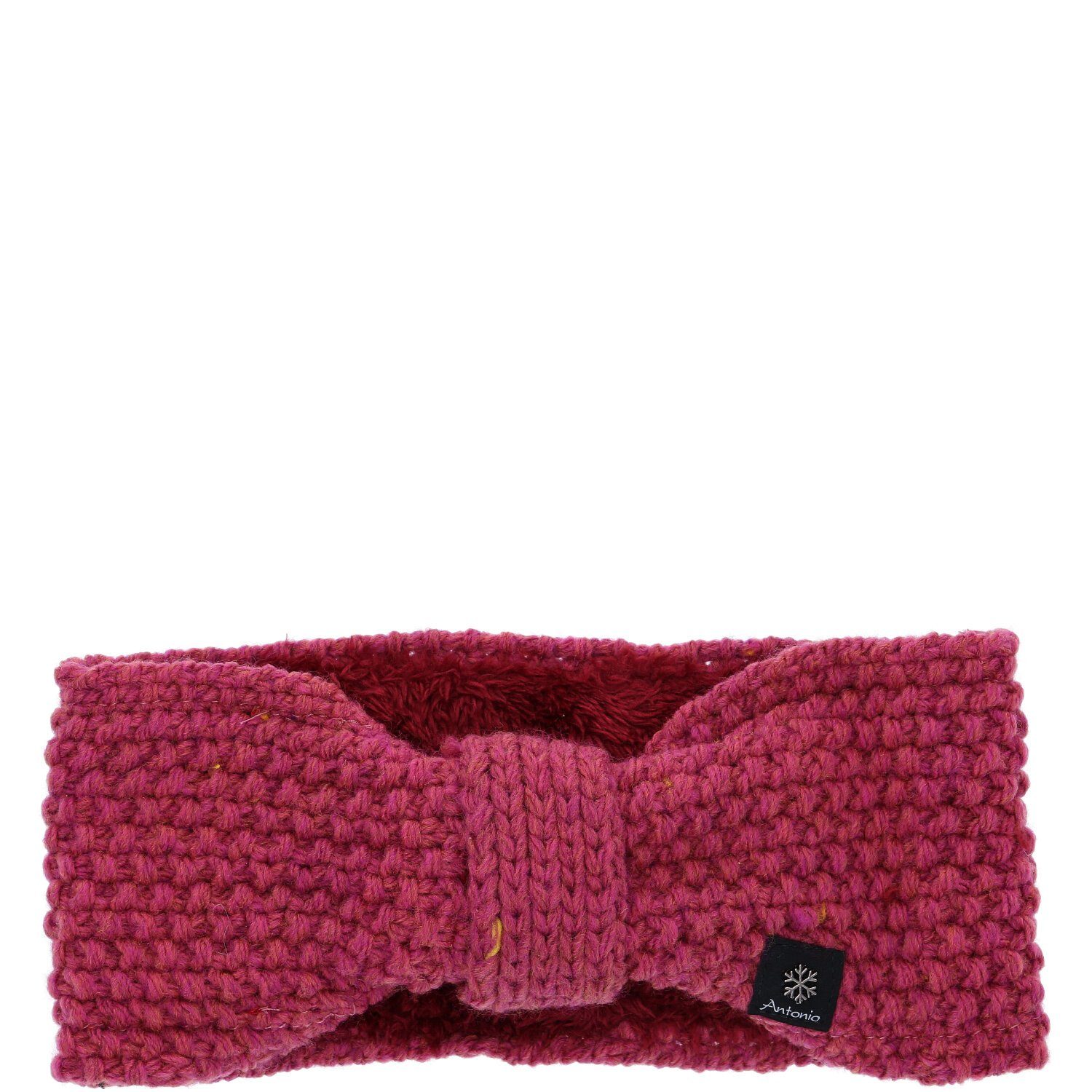 Antonio Strickmütze Antonio Damen Strick Stirnband mit Fleece berry (1-St) günstig online kaufen