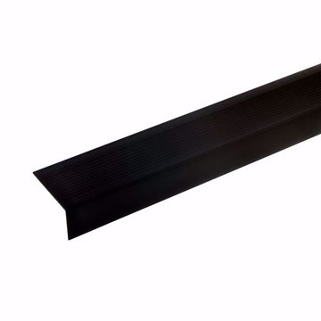 acerto® Treppenkantenprofil Alu Treppenwinkel-Profil 100cm 28x50mm bronze dunkel selbstklebend