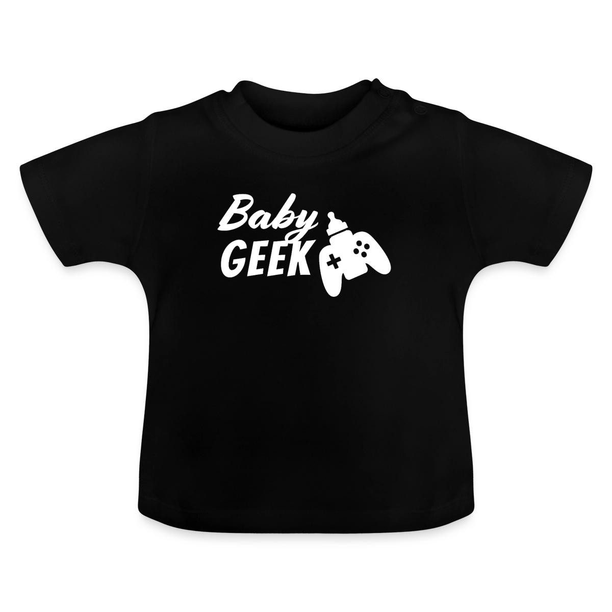 Spreadshirt T-Shirt Baby Geek Für Kleine Gamer Baby Bio-T-Shirt (1-tlg)