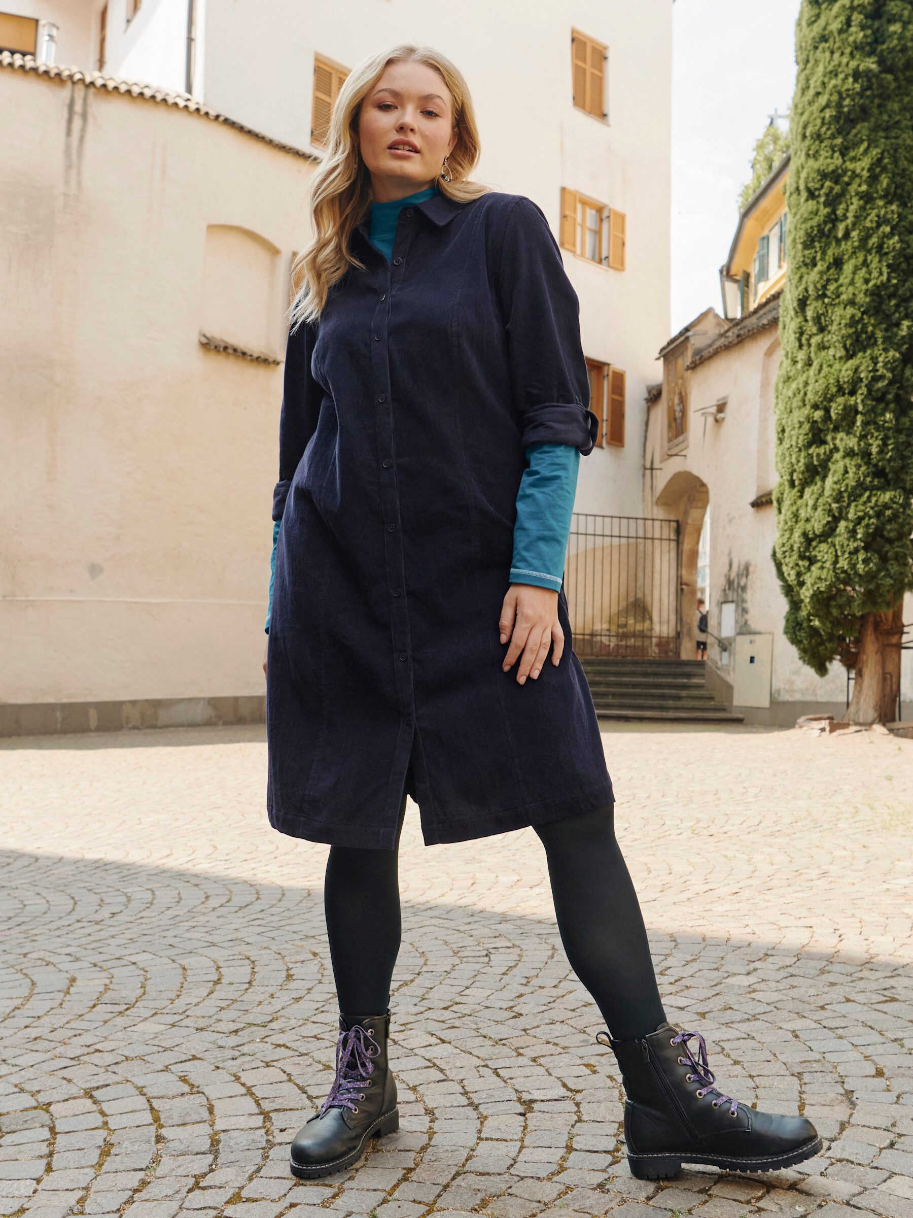 Sheego Etuikleid Hemdblusenkleid . günstig online kaufen